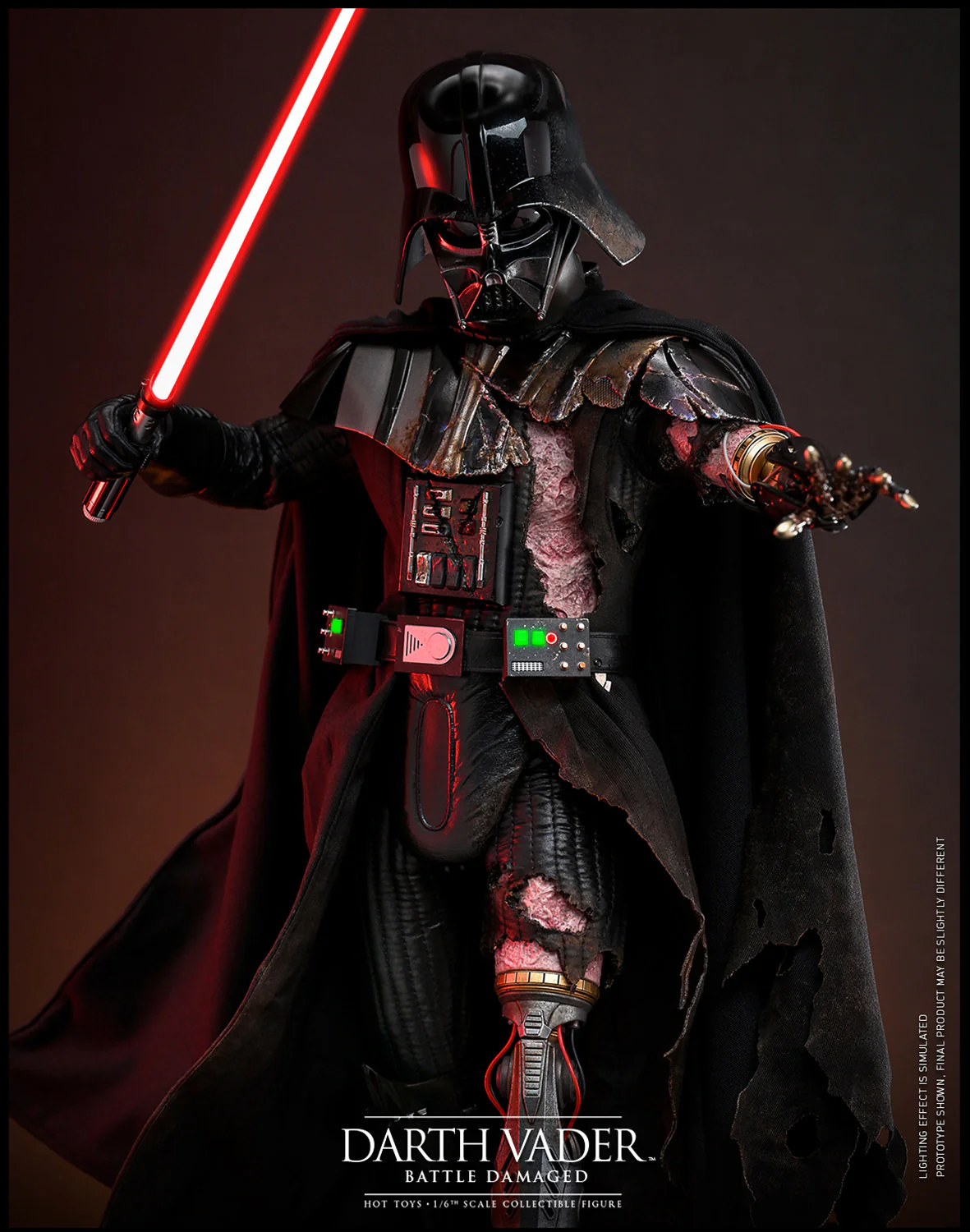 [PREORDER] Darth Vader™ (Battle Damaged) Sixth Scale Figure - Image 4