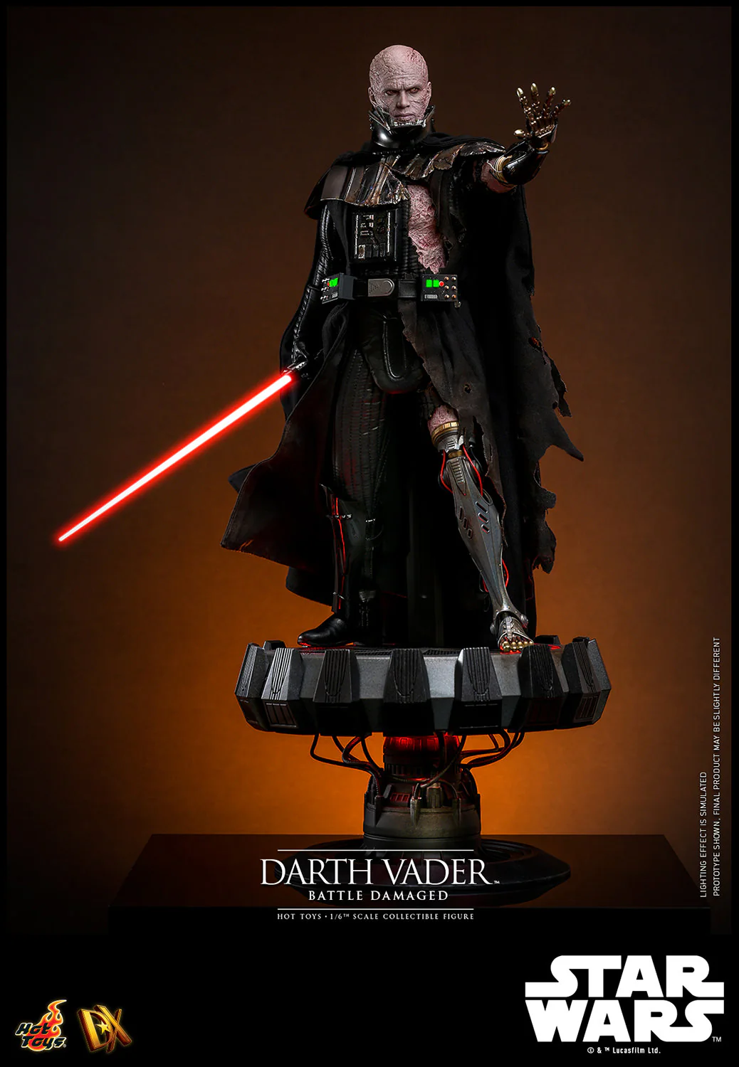 [PREORDER] Darth Vader™ (Battle Damaged) Sixth Scale Figure - Image 5