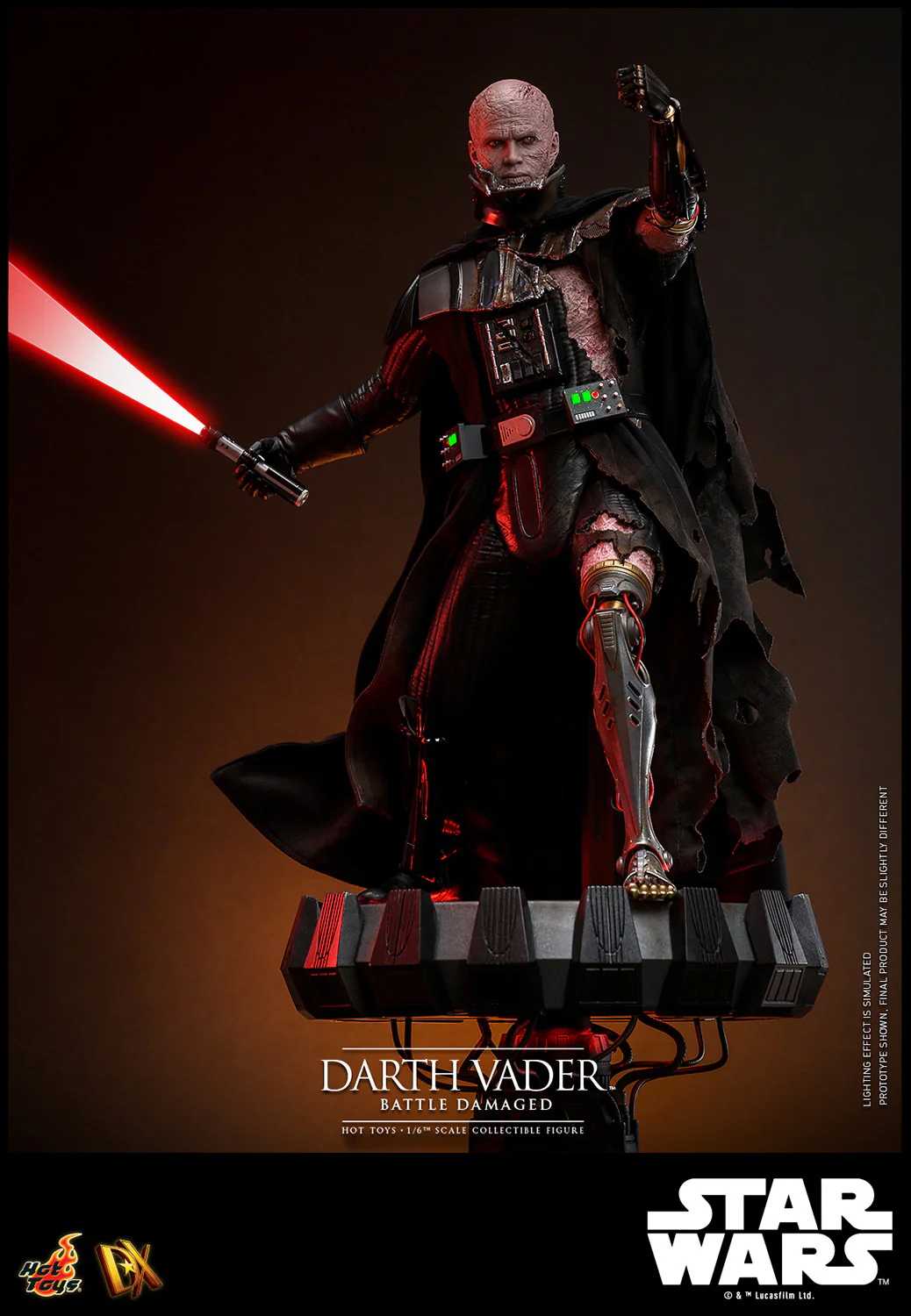[PREORDER] Darth Vader™ (Battle Damaged) Sixth Scale Figure - Image 6