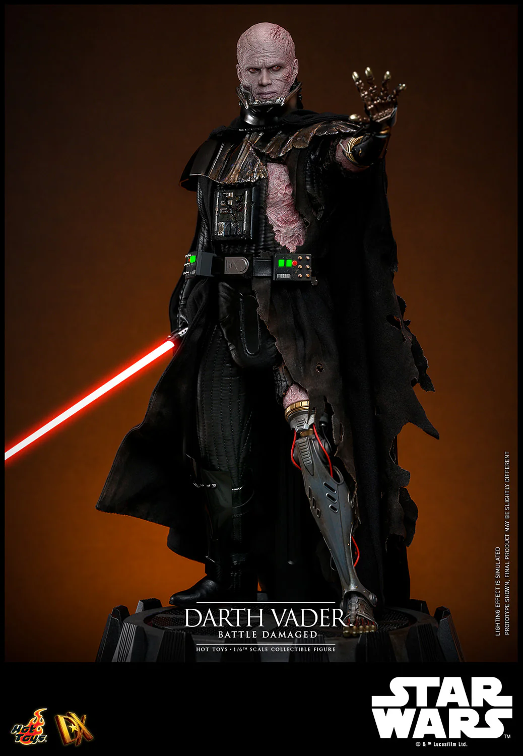 [PREORDER] Darth Vader™ (Battle Damaged) Sixth Scale Figure - Image 7