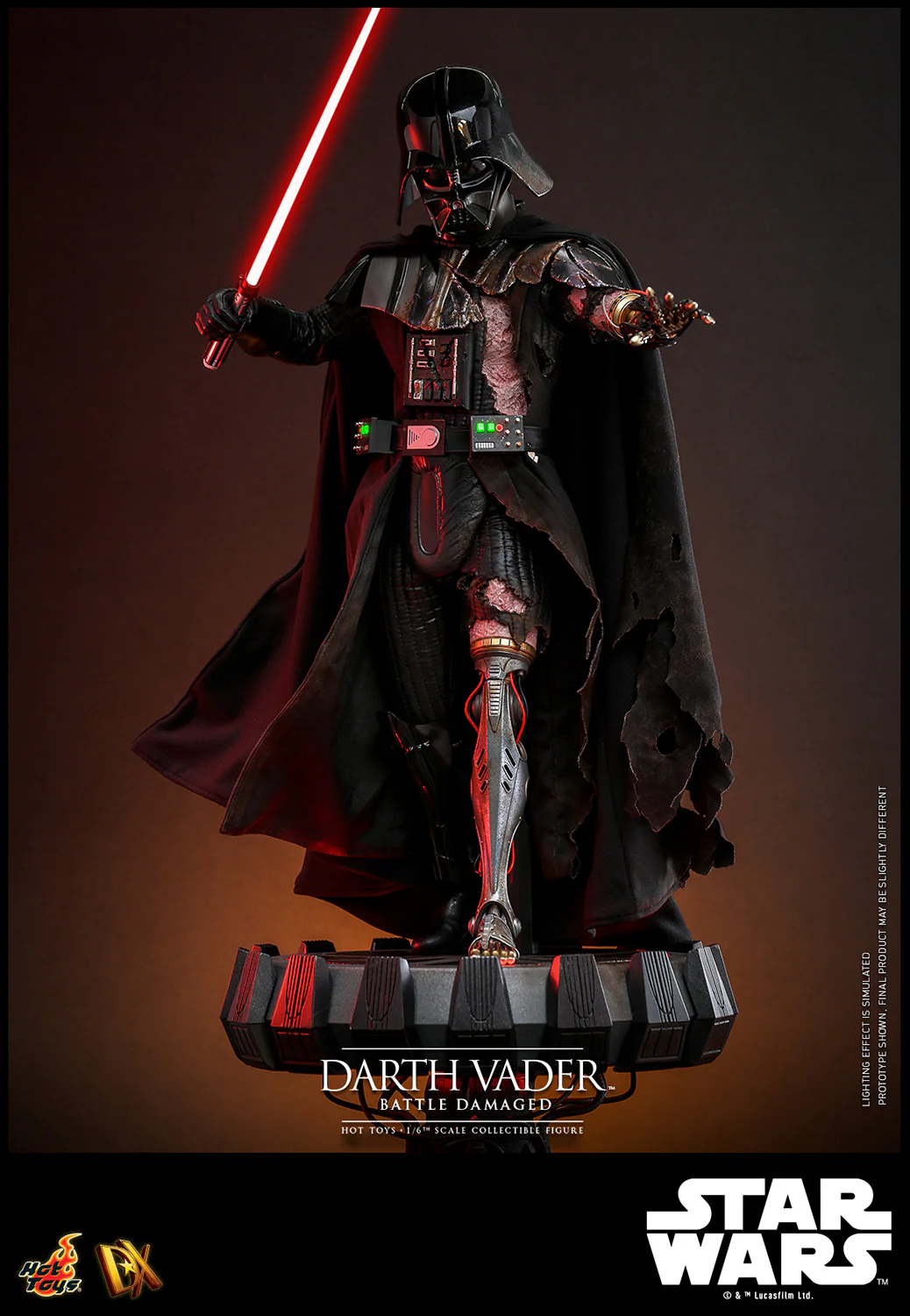 [PREORDER] Darth Vader™ (Battle Damaged) Sixth Scale Figure - Image 9