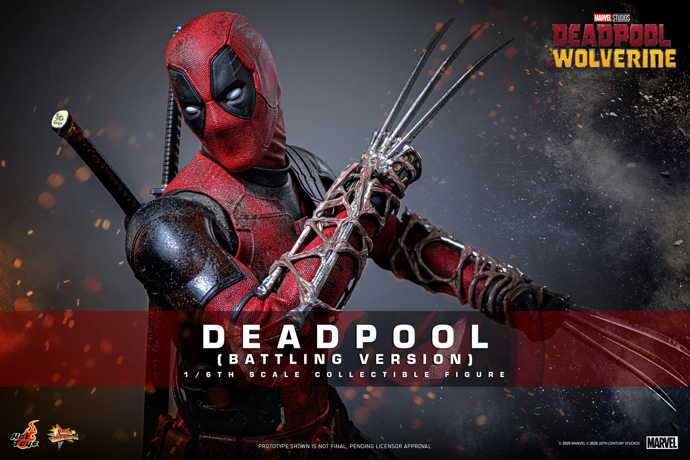 [PREORDER] Deadpool (Battling Version) Sixth Scale Figure