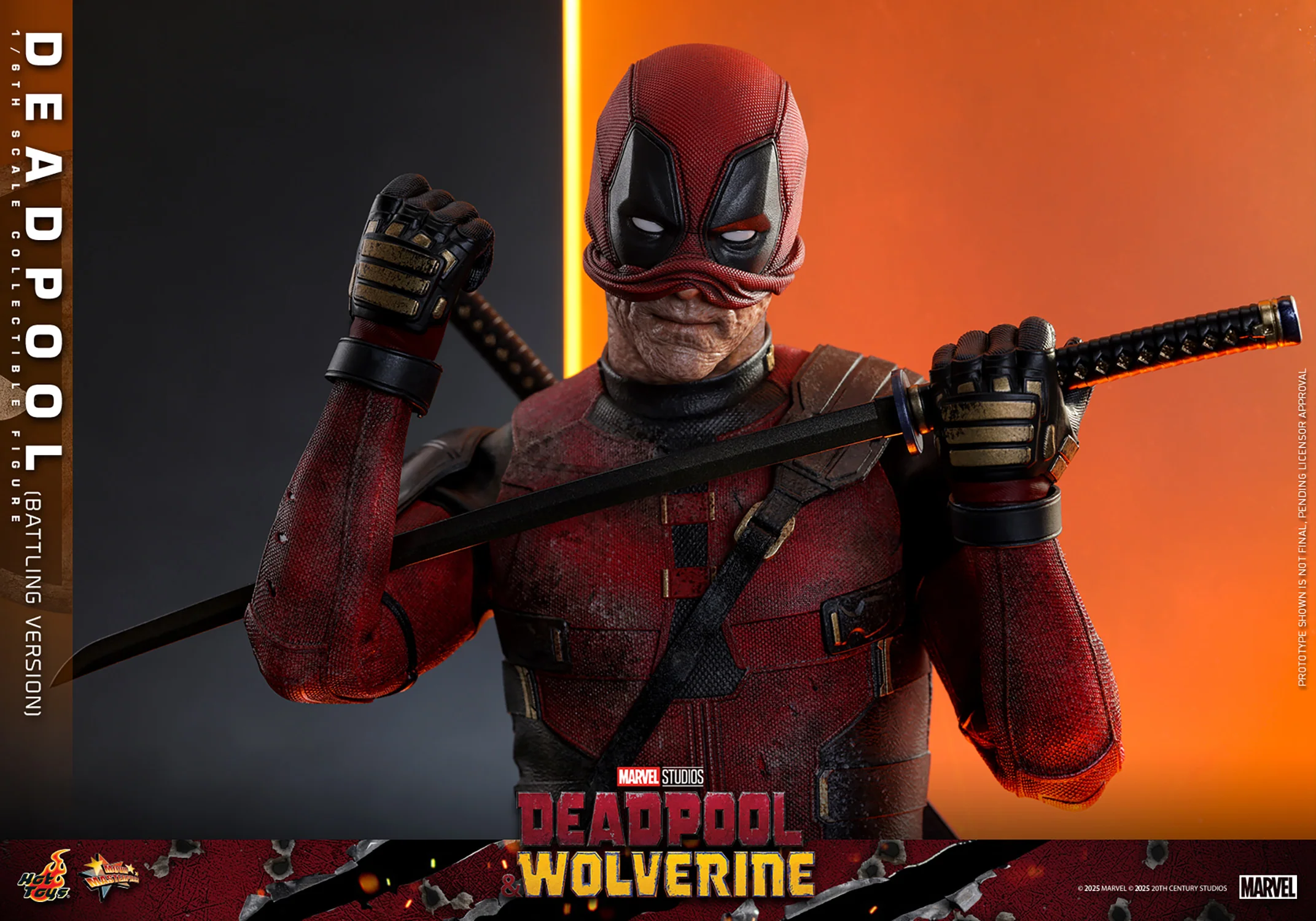 [PREORDER] Deadpool (Battling Version) Sixth Scale Figure - Image 12