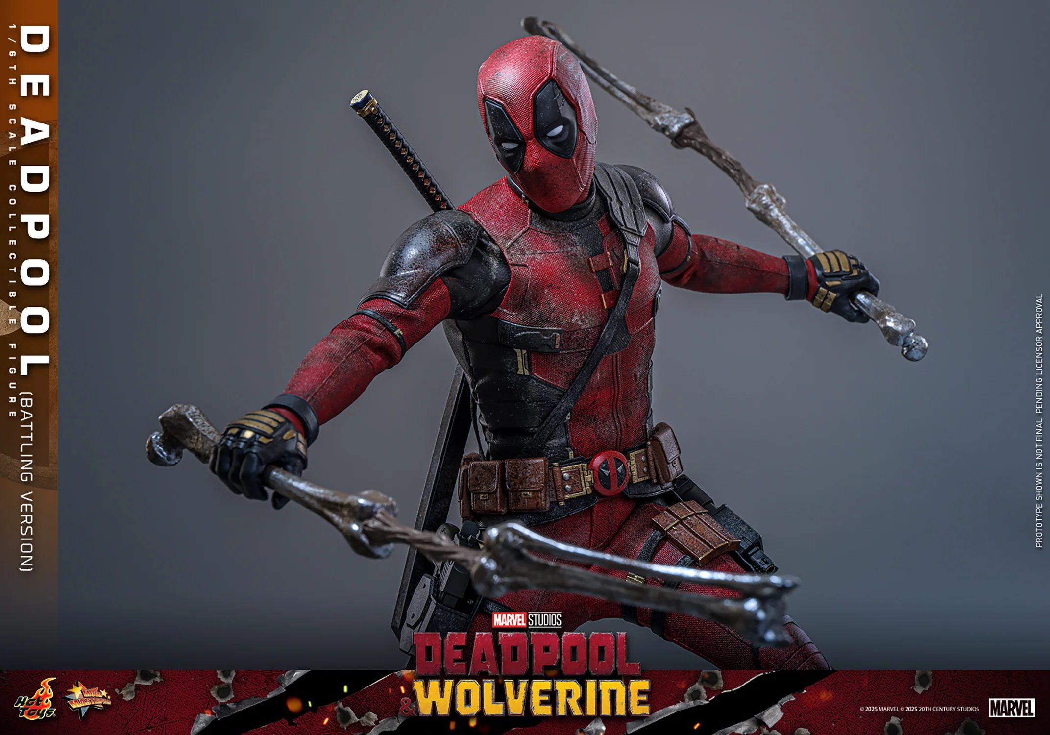 [PREORDER] Deadpool (Battling Version) Sixth Scale Figure - Image 16