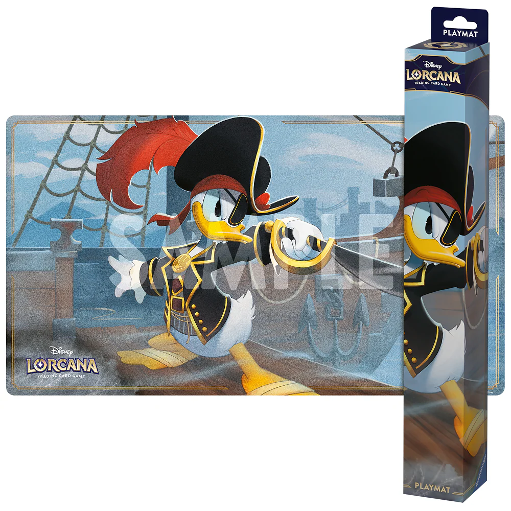 DISNEY LORCANA PLAYMAT DONALD DUCK AZURITE SEA SET