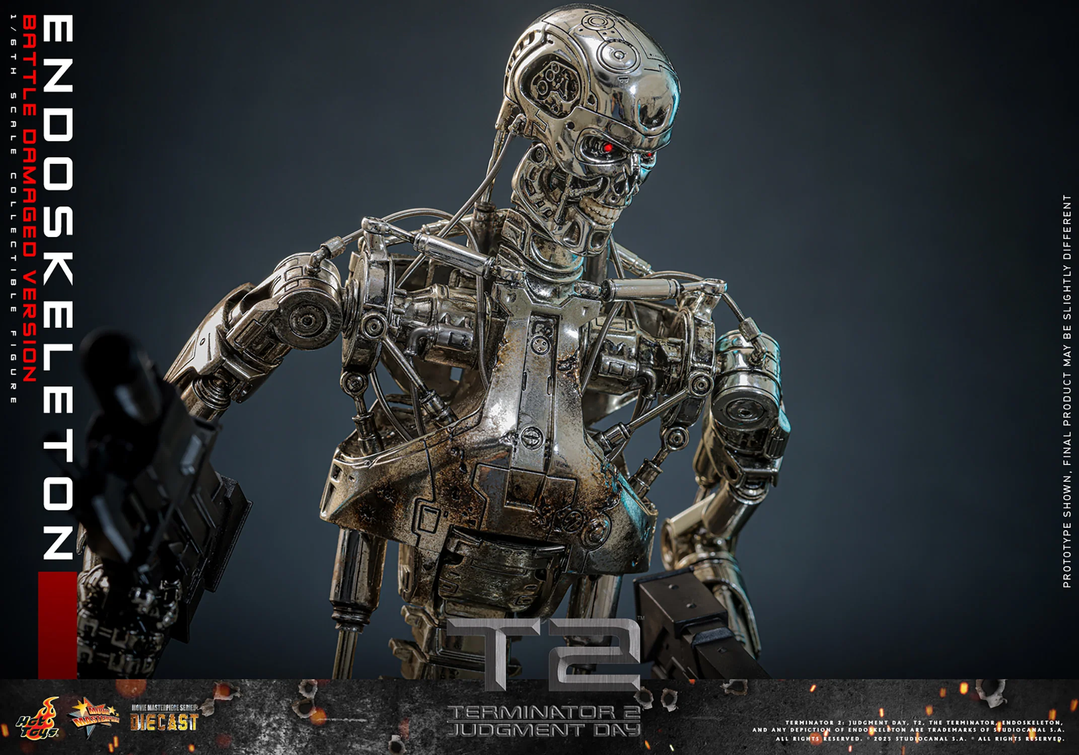 [PREORDER] Endoskeleton (Battle Damaged Version) | Sixth Scale Action Figure | Hot Toys - Image 15