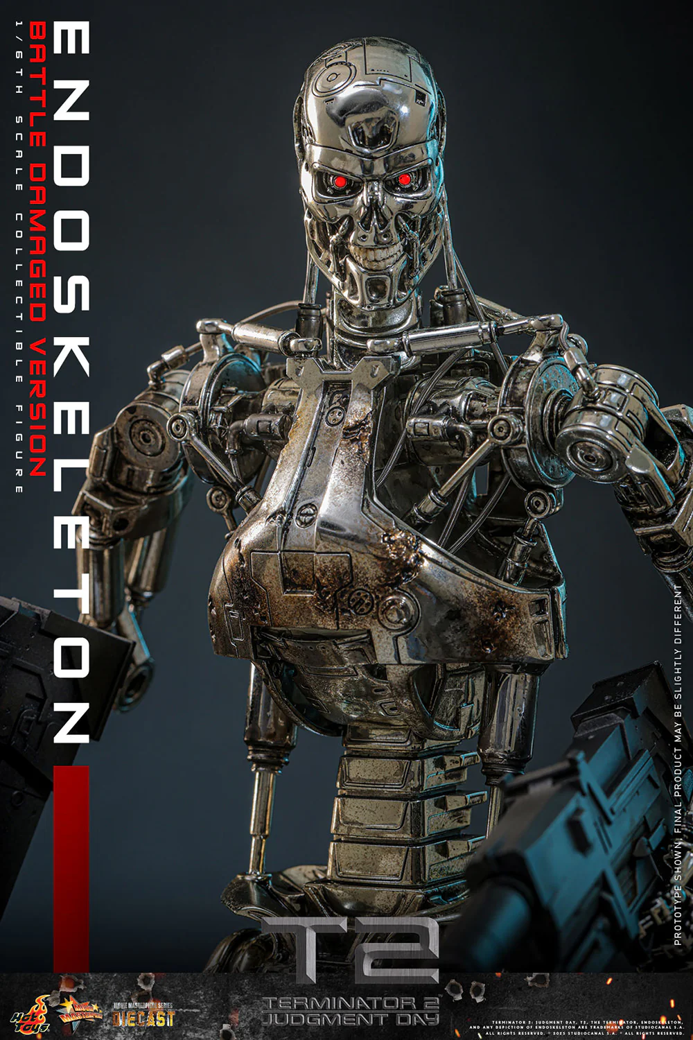 [PREORDER] Endoskeleton (Battle Damaged Version) | Sixth Scale Action Figure | Hot Toys - Image 16