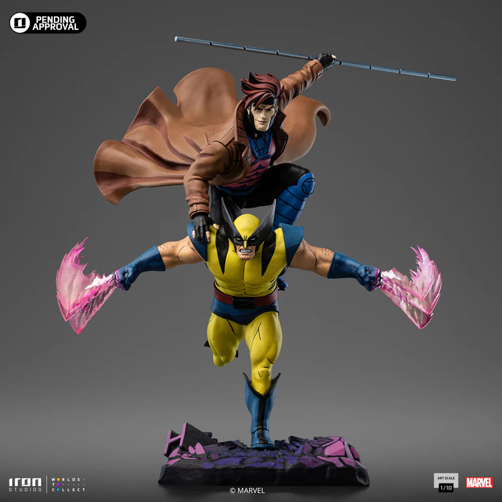 [PREORDER] Gambit & Wolverine Deluxe X-Men '97 1:10 Scale Statue - Image 4