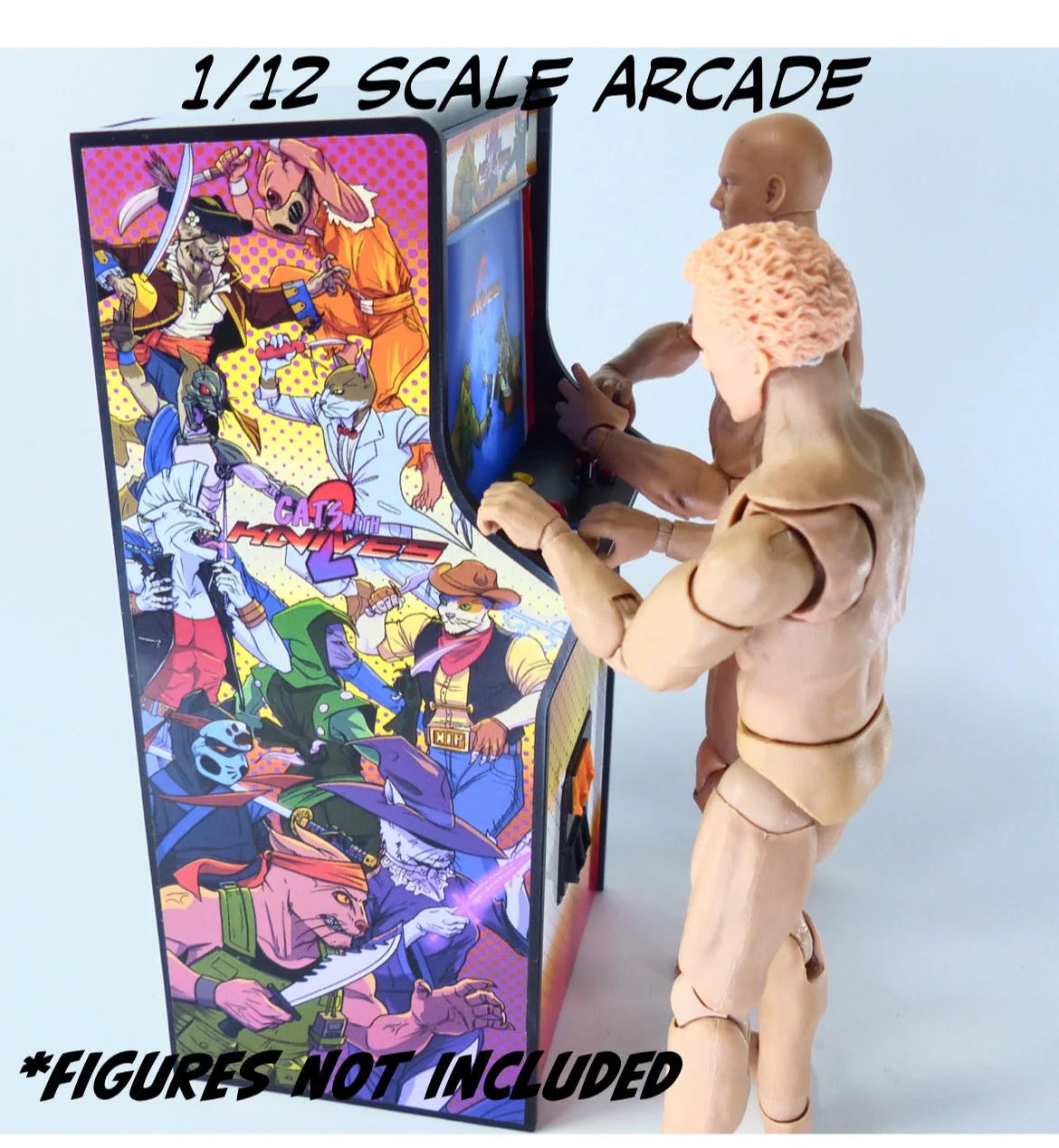 GAME ON! Arcade w/ LED Light (Cats with Knives 2) (Super Action Stuff) - Image 8