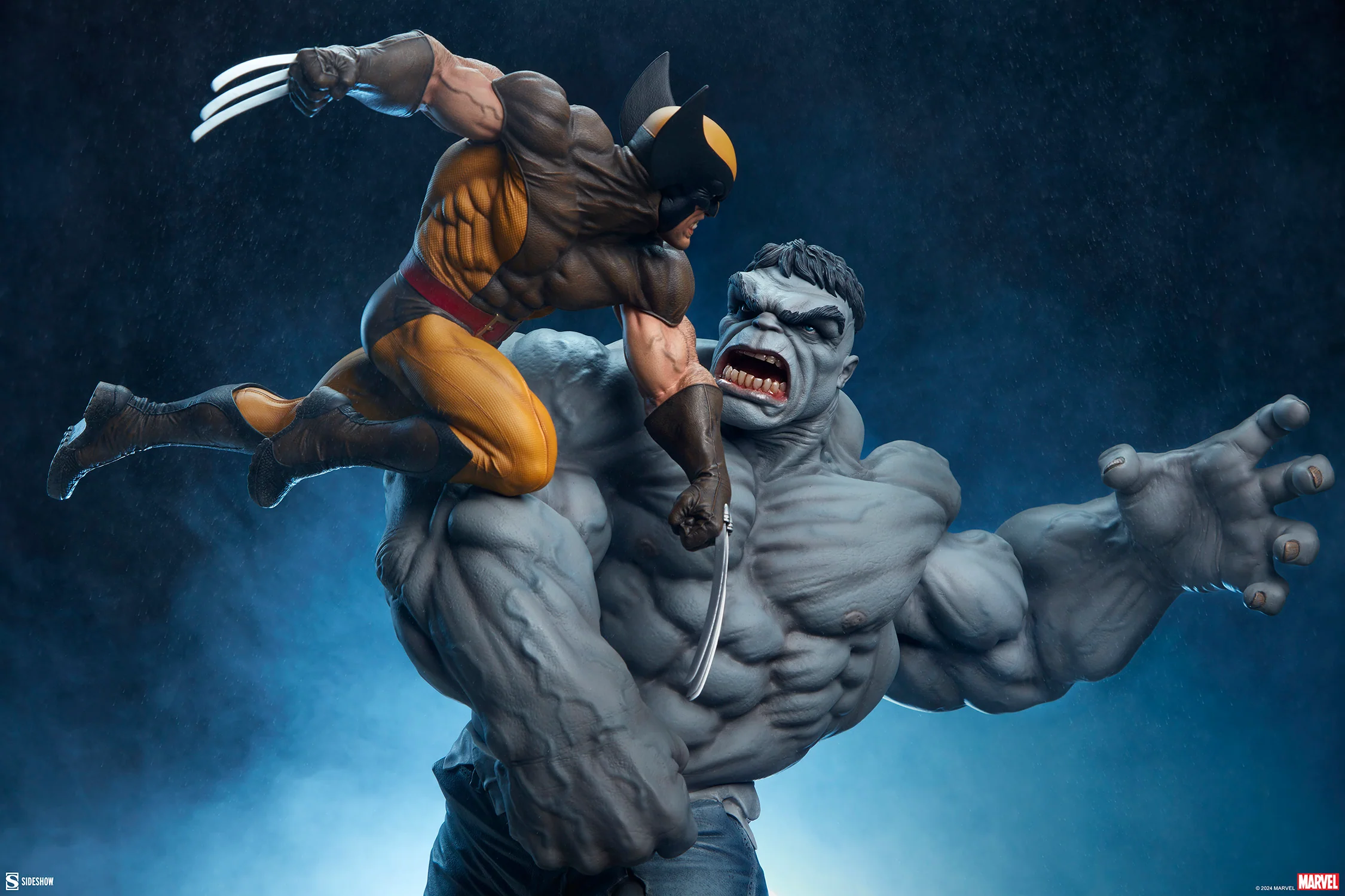 [PREORDER] Grey Hulk vs Wolverine Maquette - Image 4
