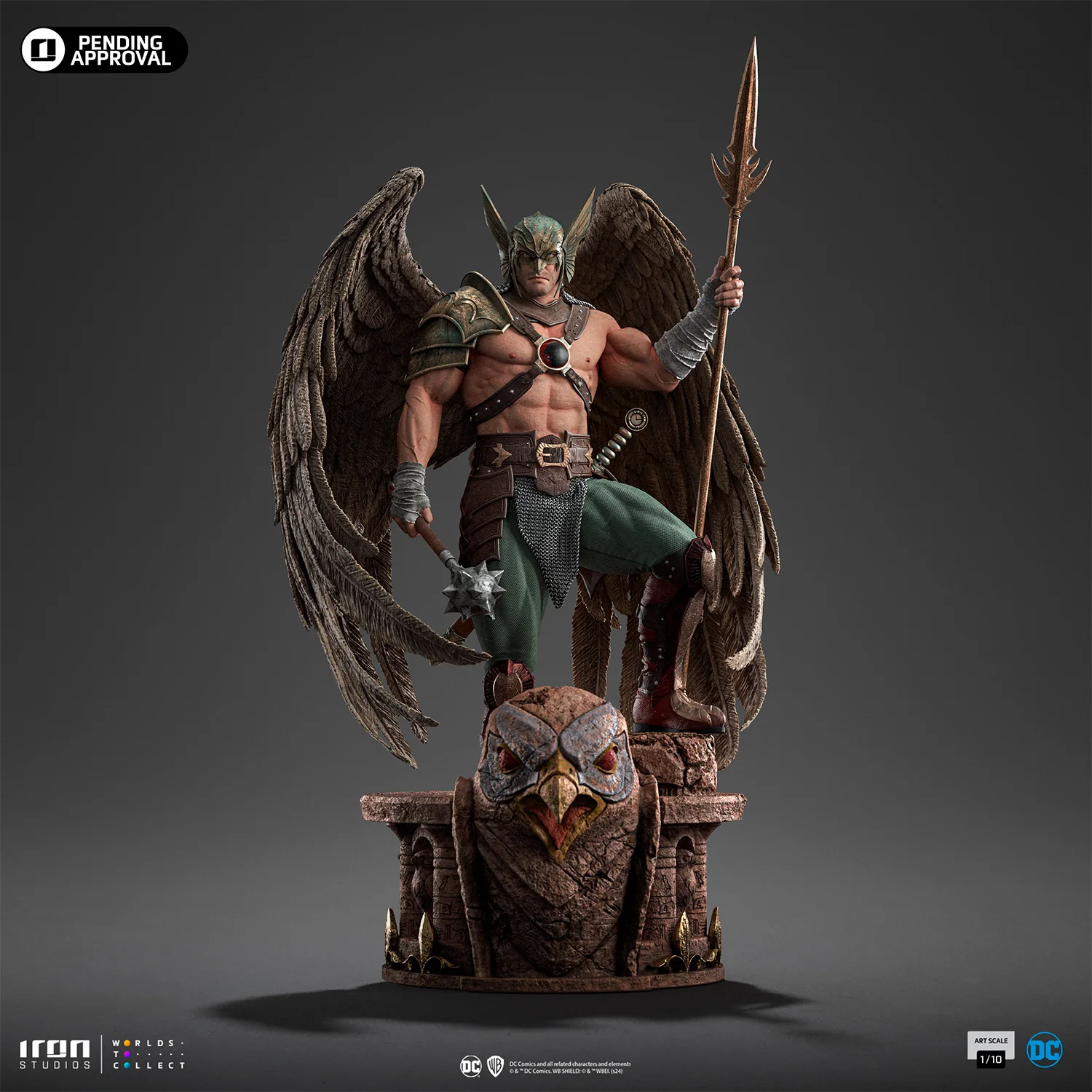 [PREORDER] Hawkman (10th Anniversary) 1:10 Scale Statue - Image 3