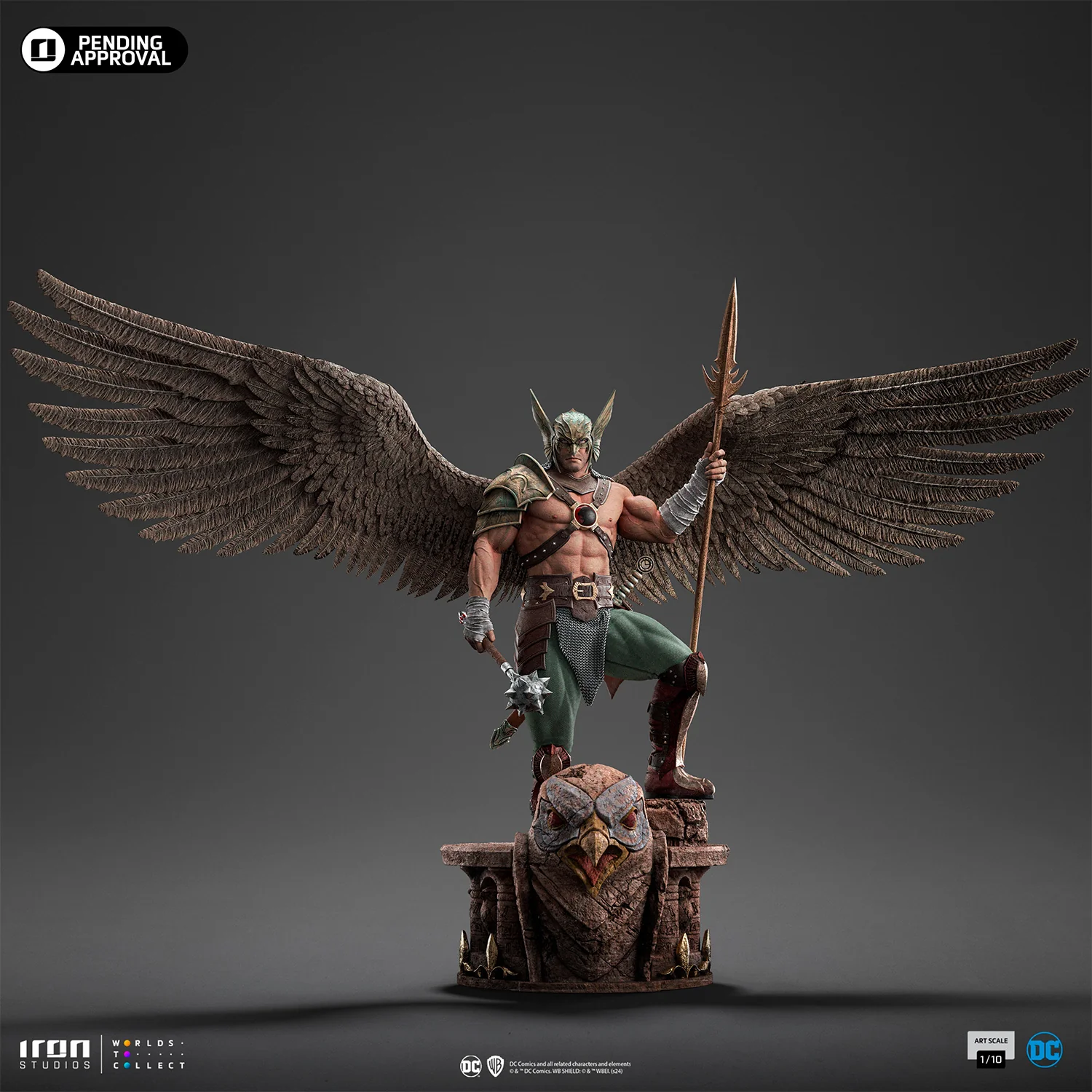 [PREORDER] Hawkman (10th Anniversary) 1:10 Scale Statue - Image 4