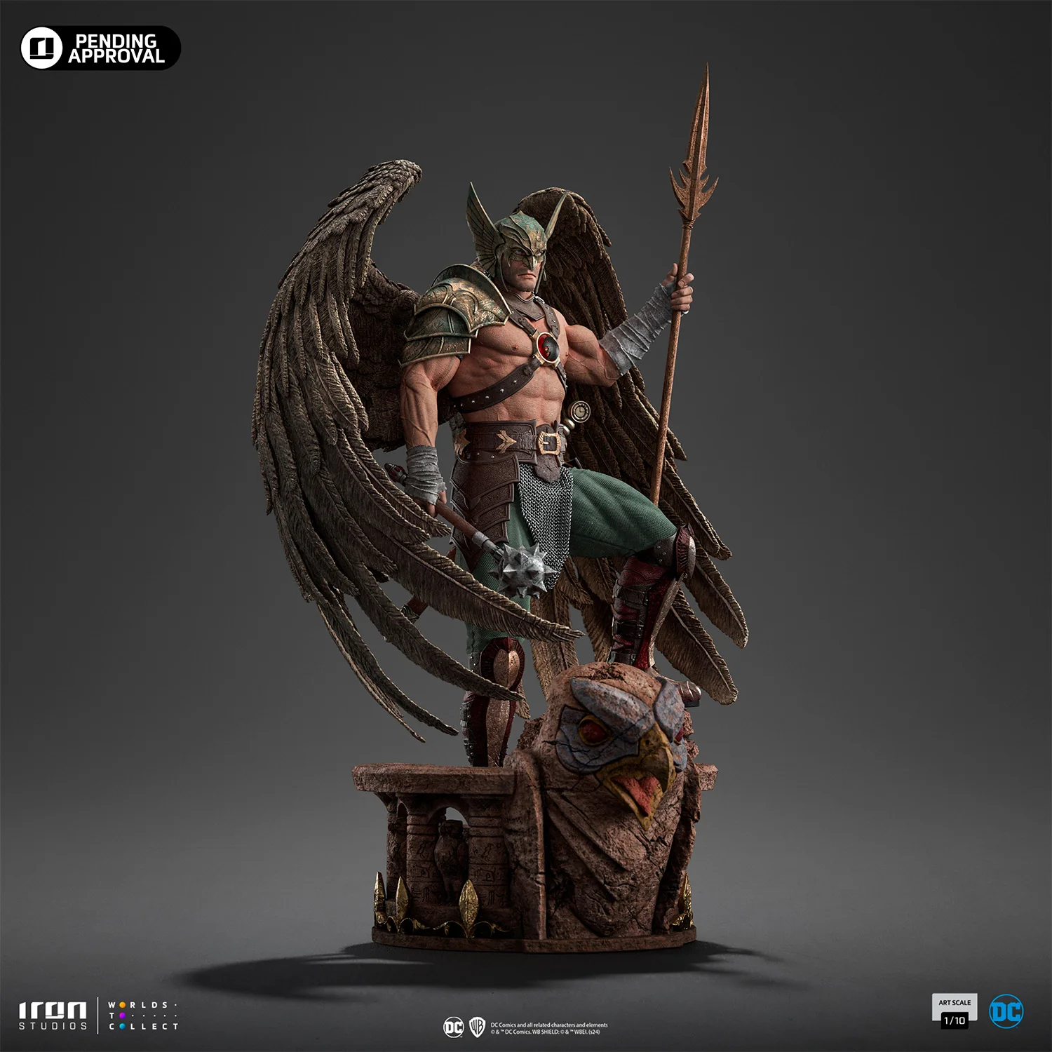 [PREORDER] Hawkman (10th Anniversary) 1:10 Scale Statue - Image 5