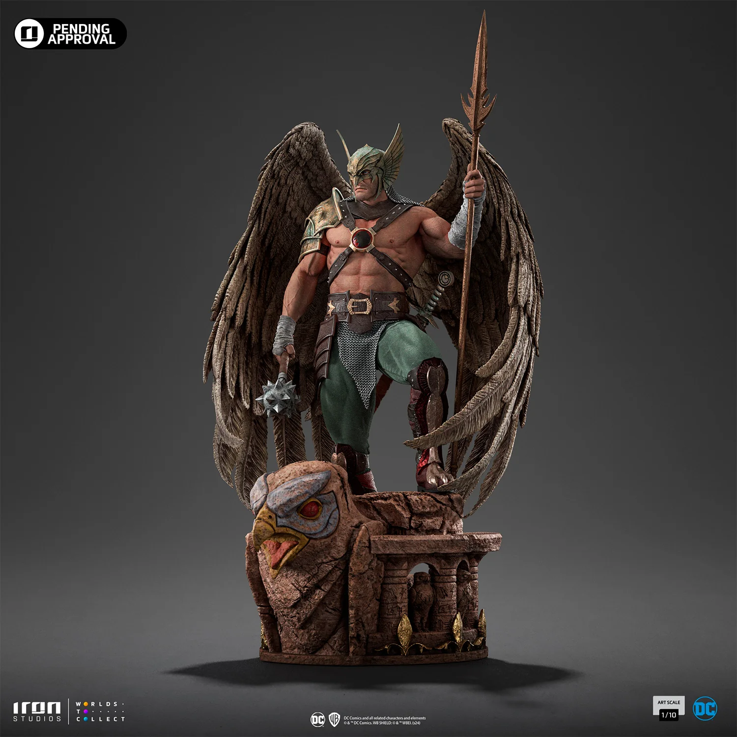 [PREORDER] Hawkman (10th Anniversary) 1:10 Scale Statue - Image 6