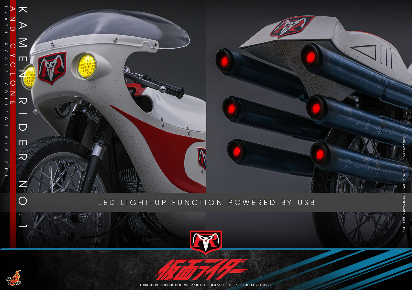 [PREORDER] Kamen Rider No. 1 and Cyclone Sixth Scale Figure Set - Image 16