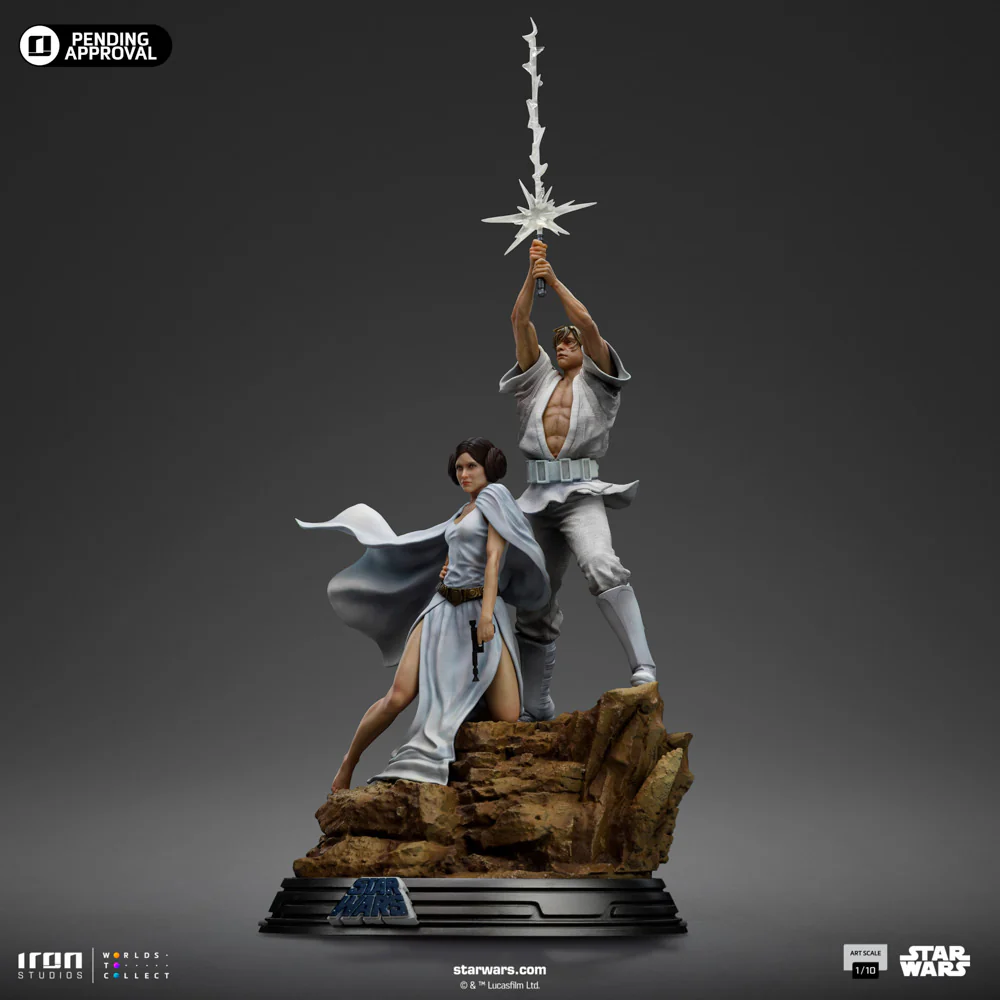 [PREORDER] Luke and Leia Deluxe 1:10 Scale Statue - Image 2