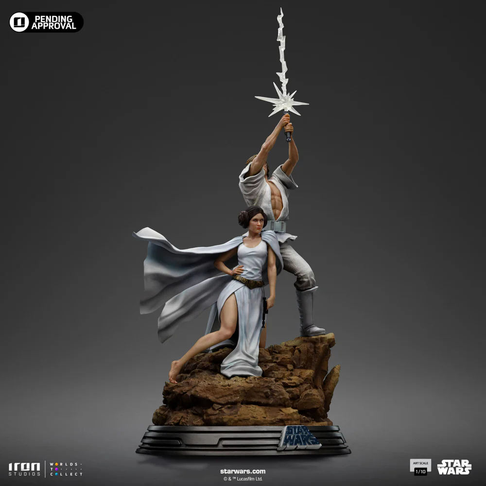 [PREORDER] Luke and Leia Deluxe 1:10 Scale Statue - Image 3