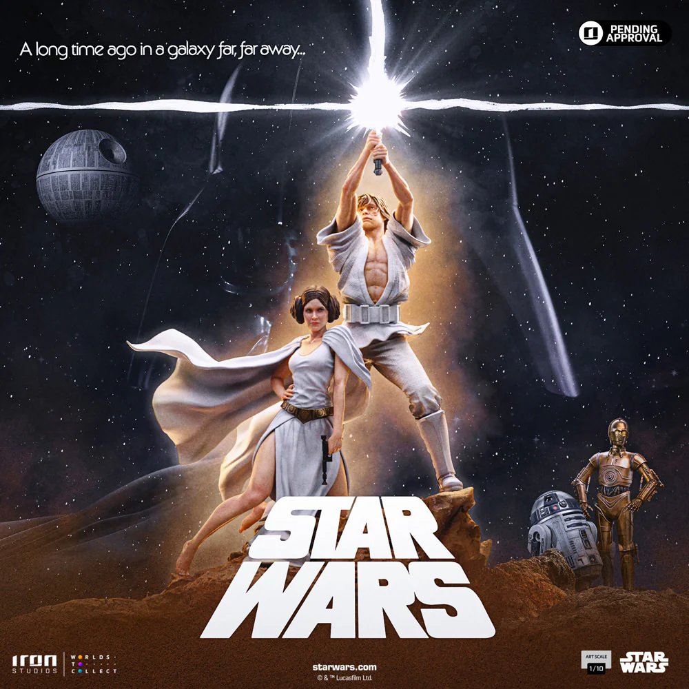 [PREORDER] Luke and Leia Deluxe 1:10 Scale Statue - Image 4