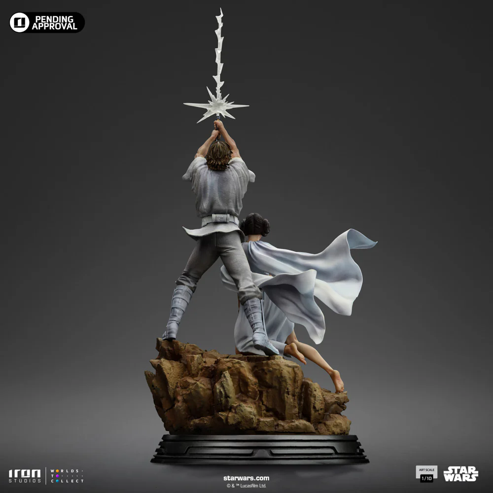 [PREORDER] Luke and Leia Deluxe 1:10 Scale Statue - Image 7
