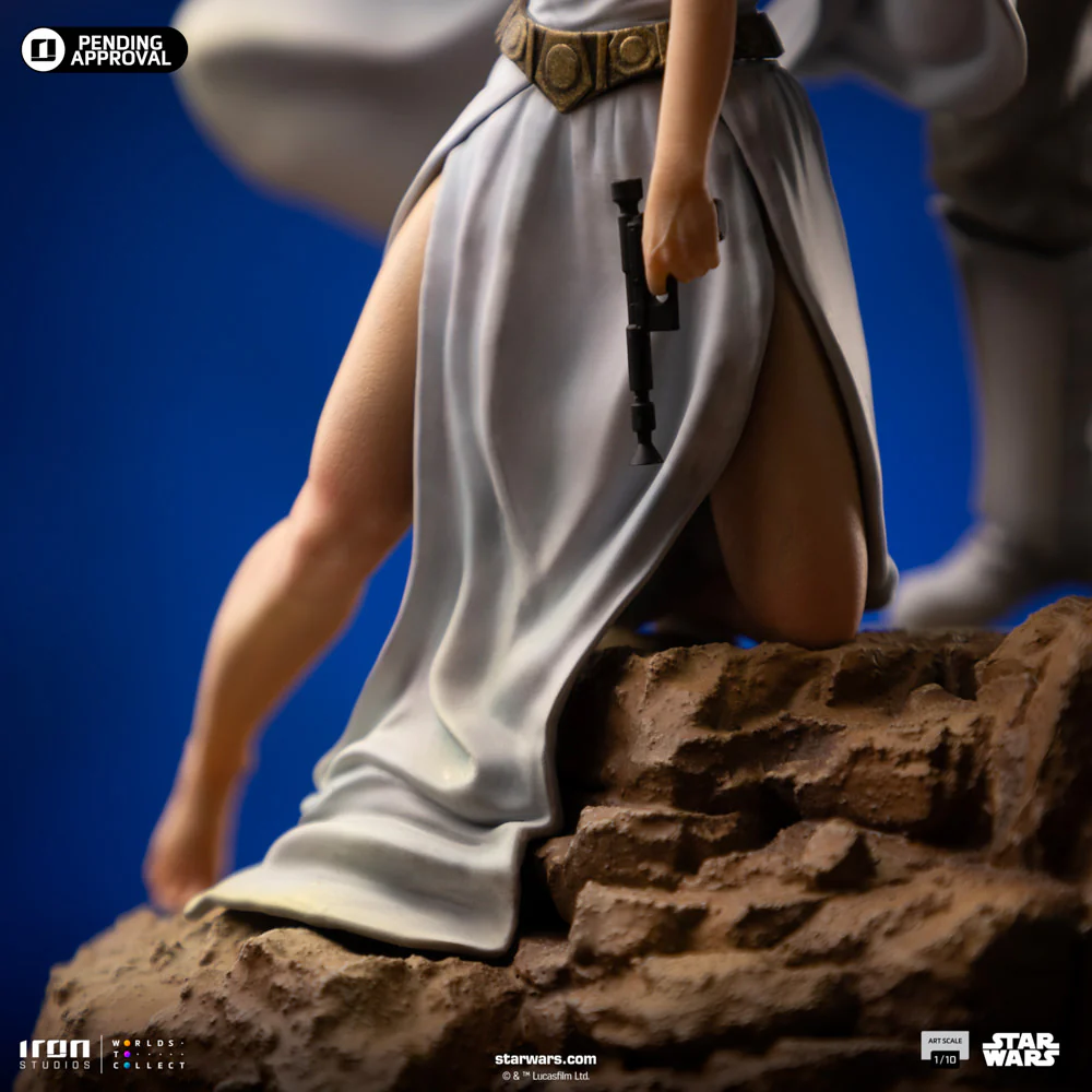 [PREORDER] Luke and Leia Deluxe 1:10 Scale Statue - Image 8