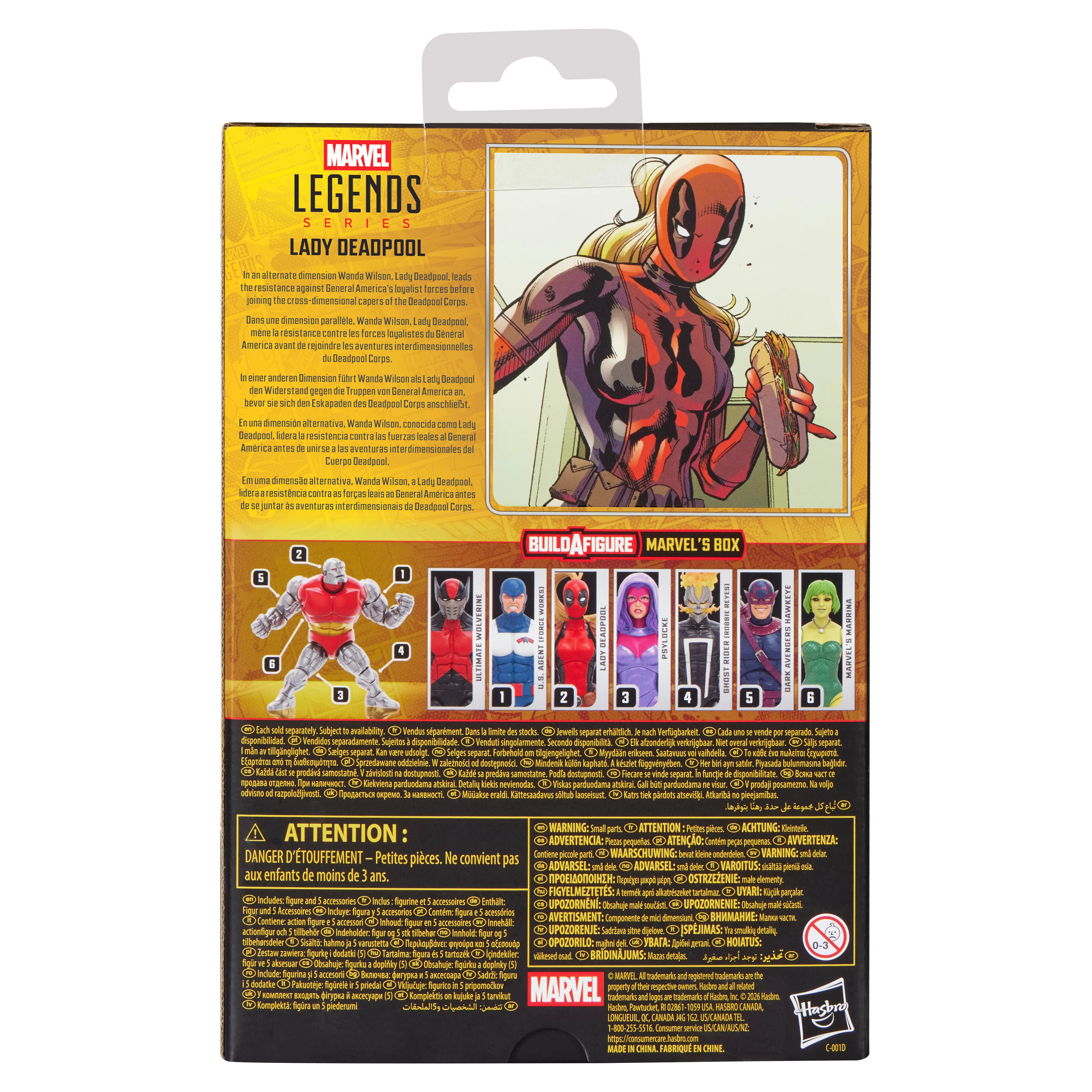 [PREORDER] Marvel Legends Series Lady Deadpool (Marvel Comics) | Action Figure | Hasbro - Image 5