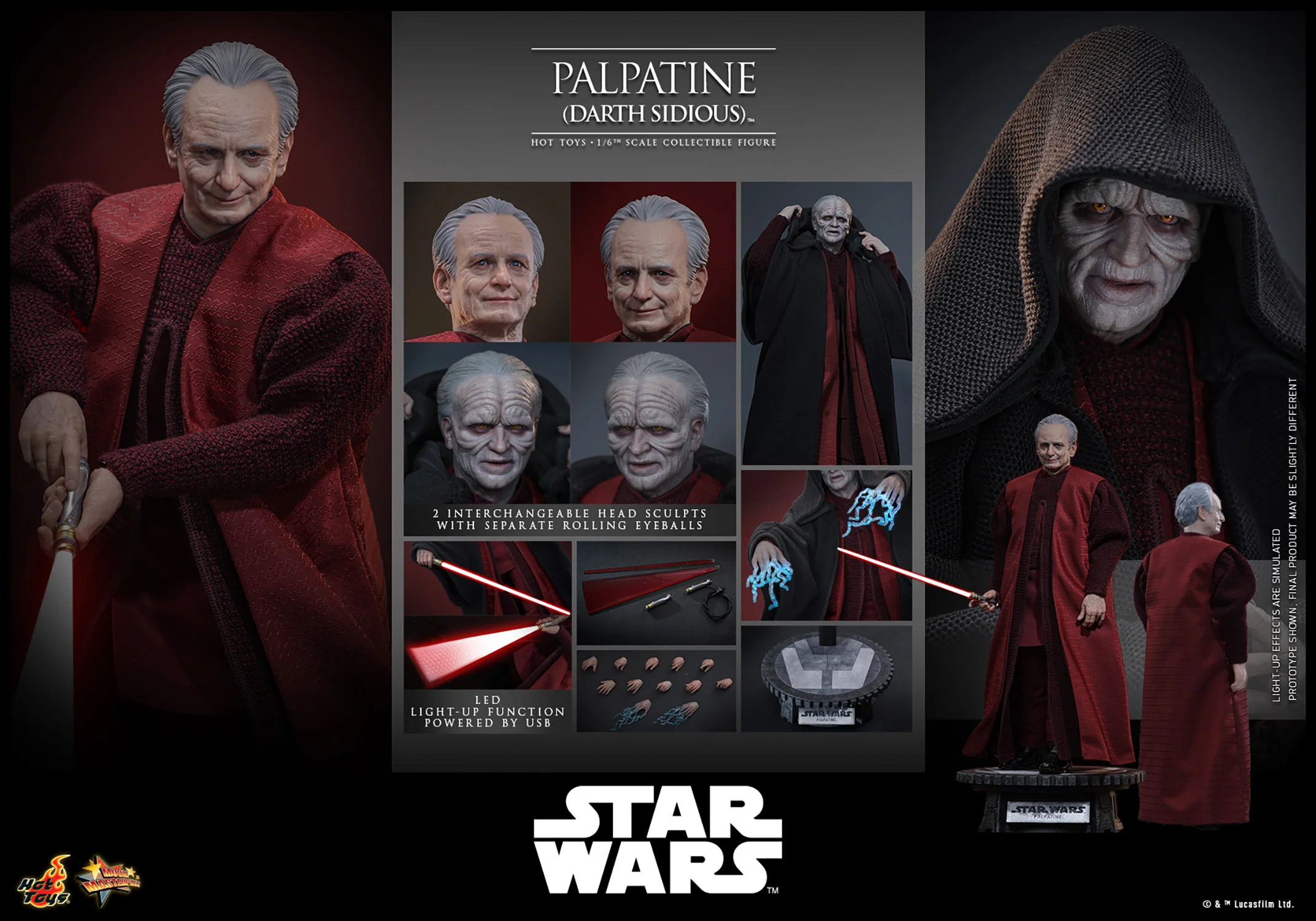 [PREORDER] Palpatine (Darth Sidious)™ Sixth Scale Figure - Image 21