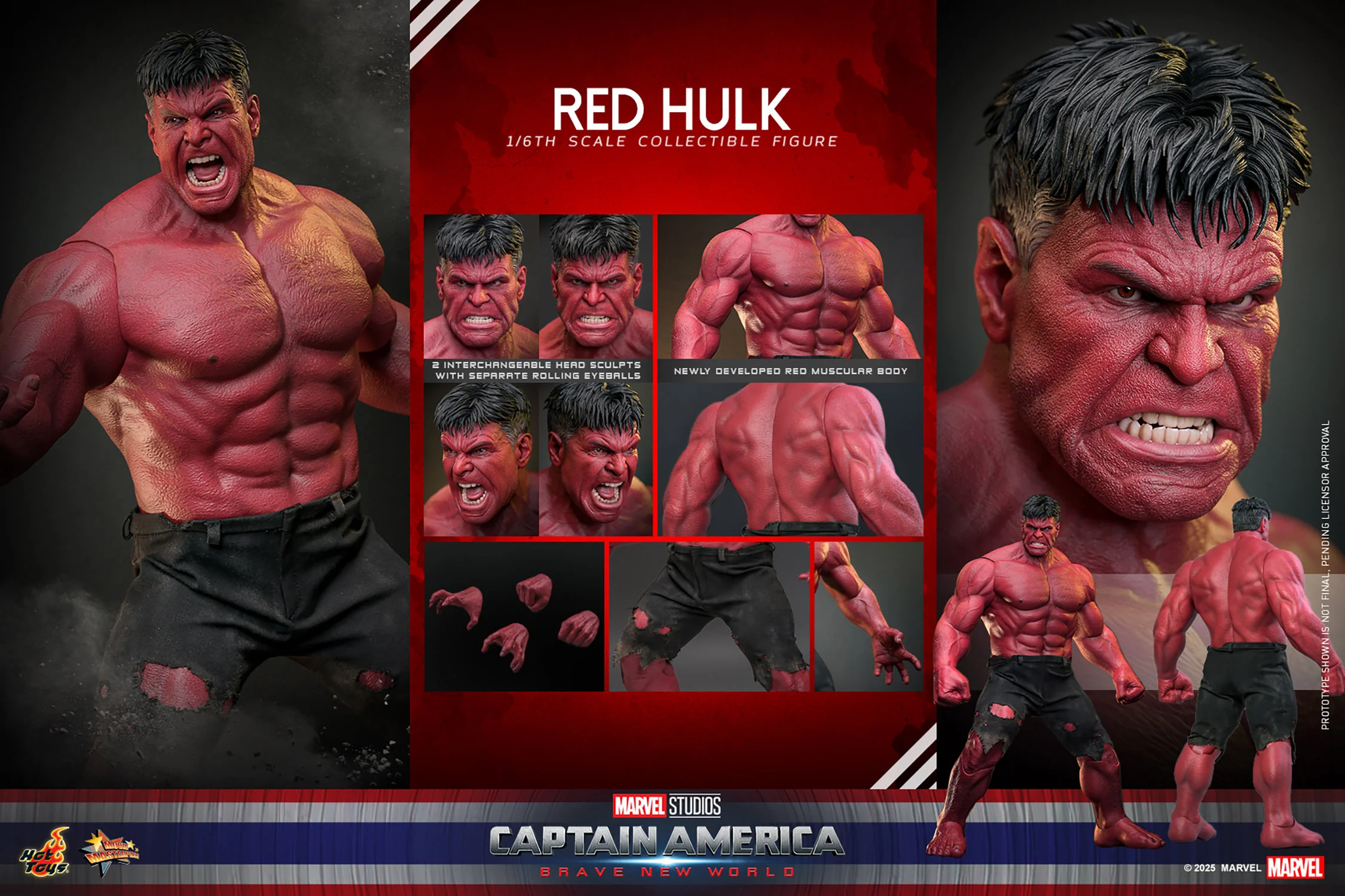 [PREORDER] Red Hulk Sixth Scale Figure - Image 20