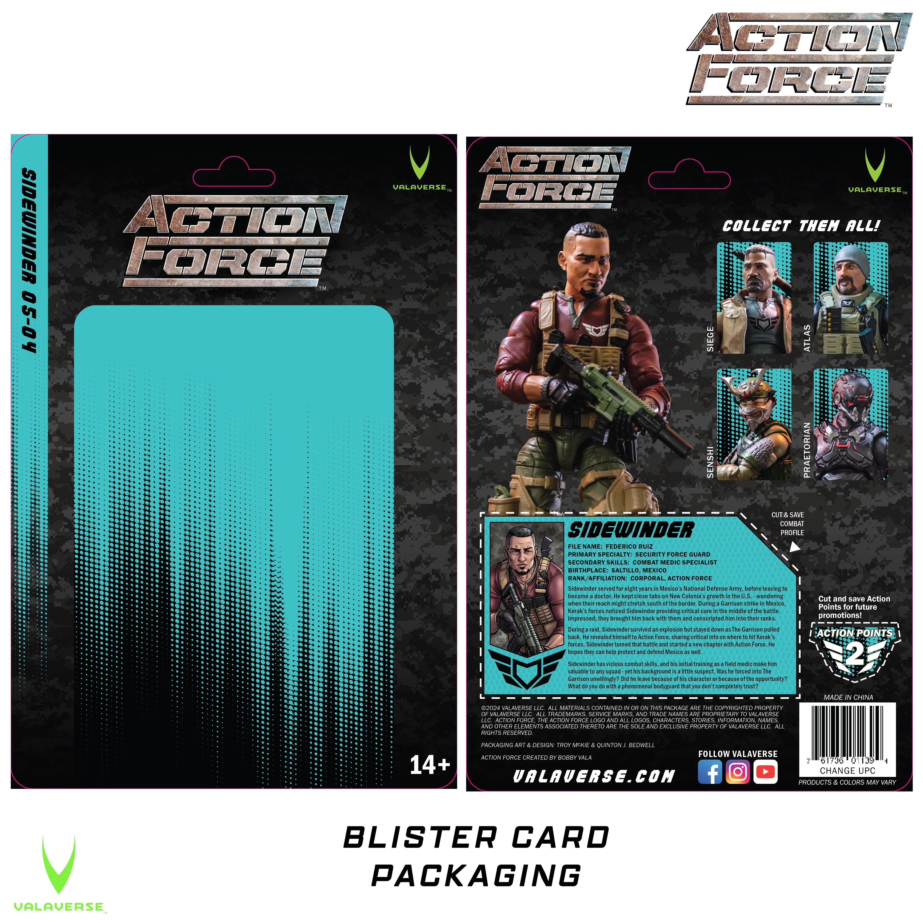 Sidewinder | Action Force Series 5 | Valaverse 1:12 Scale Figure - Image 3