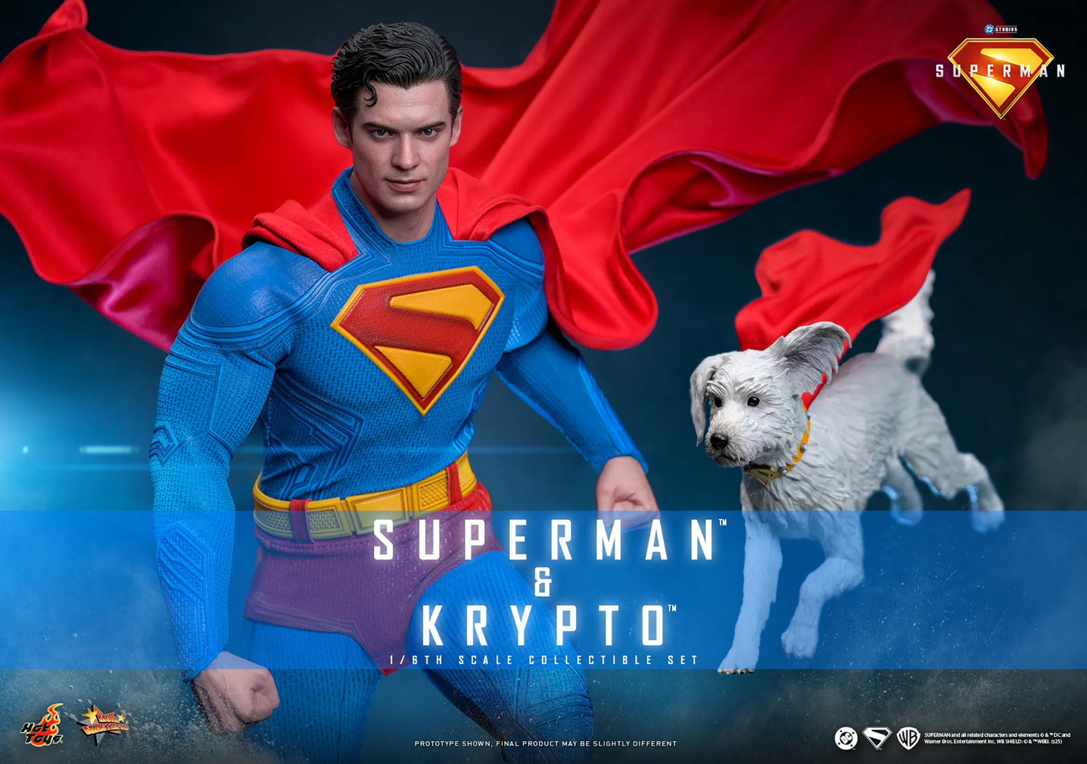 Superman™ & Krypto™ Sixth Scale Figure Set MMS812 | 1/6 Collectible set | Hot Toys