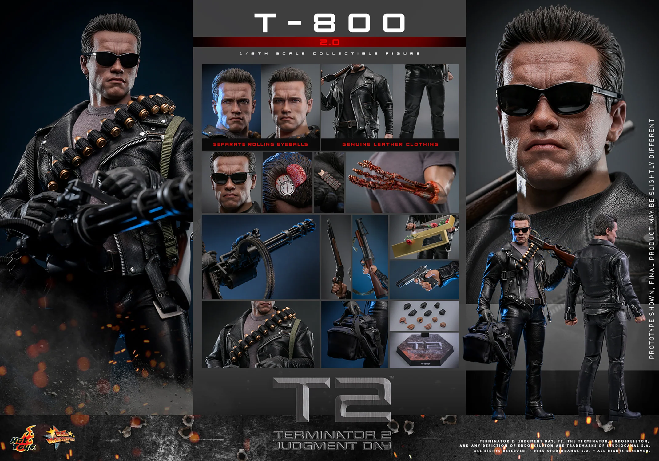 T-800 (2.0) | Sixth Scale Figure | Hot Toys - Image 23