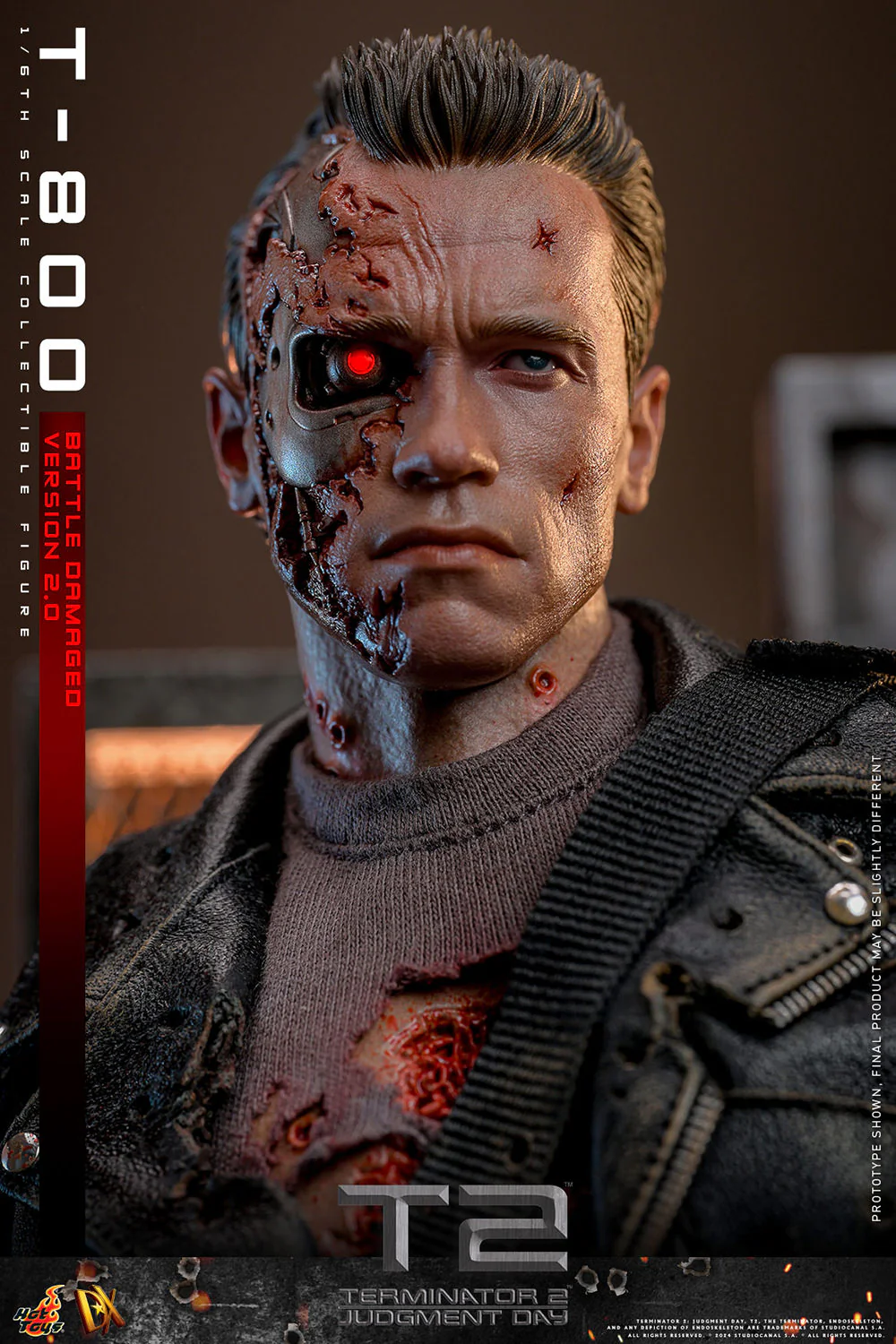 [PREORDER RERUN] T-800 (Battle Damaged Version 2.0) Sixth Scale Figure | Hot Toys - Image 10