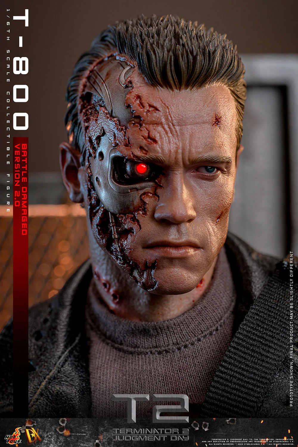[PREORDER RERUN] T-800 (Battle Damaged Version 2.0) Sixth Scale Figure | Hot Toys - Image 11
