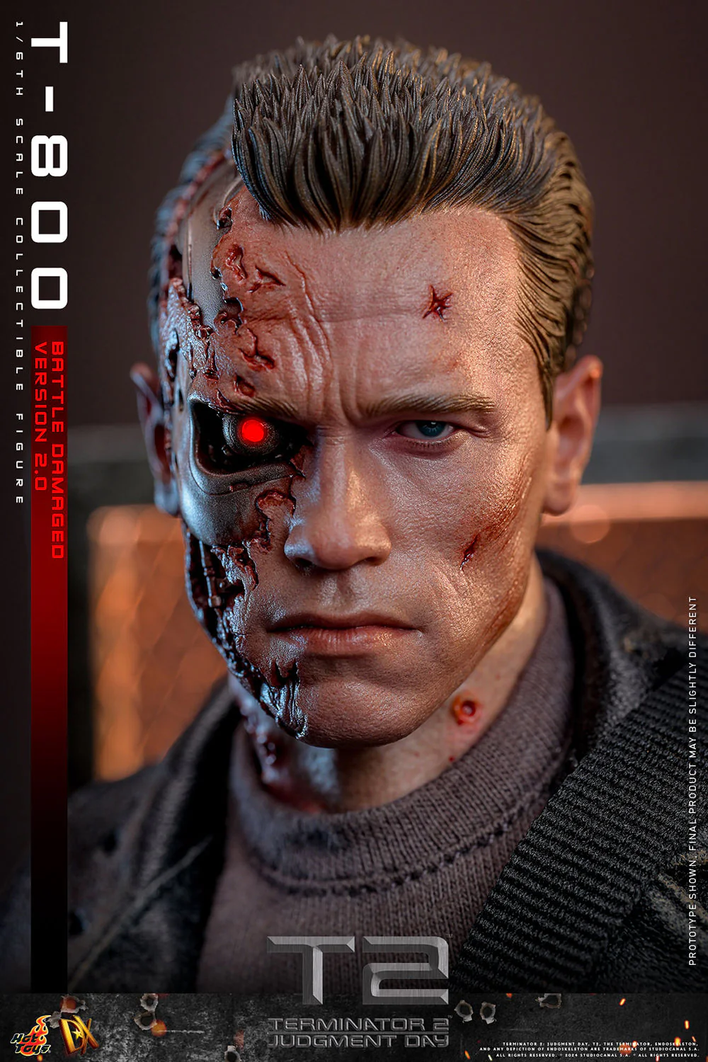 [PREORDER RERUN] T-800 (Battle Damaged Version 2.0) Sixth Scale Figure | Hot Toys - Image 12