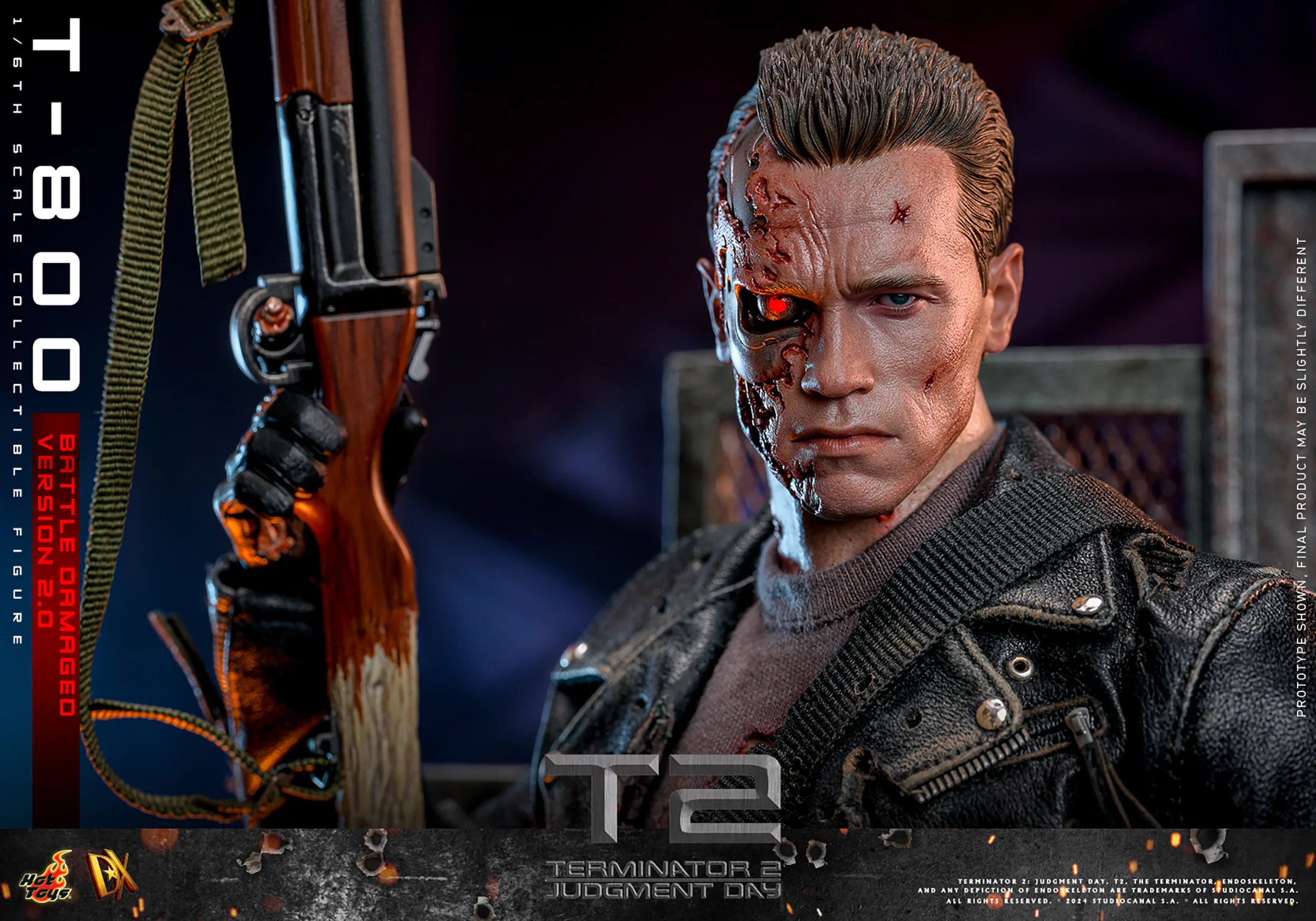 [PREORDER RERUN] T-800 (Battle Damaged Version 2.0) Sixth Scale Figure | Hot Toys - Image 16