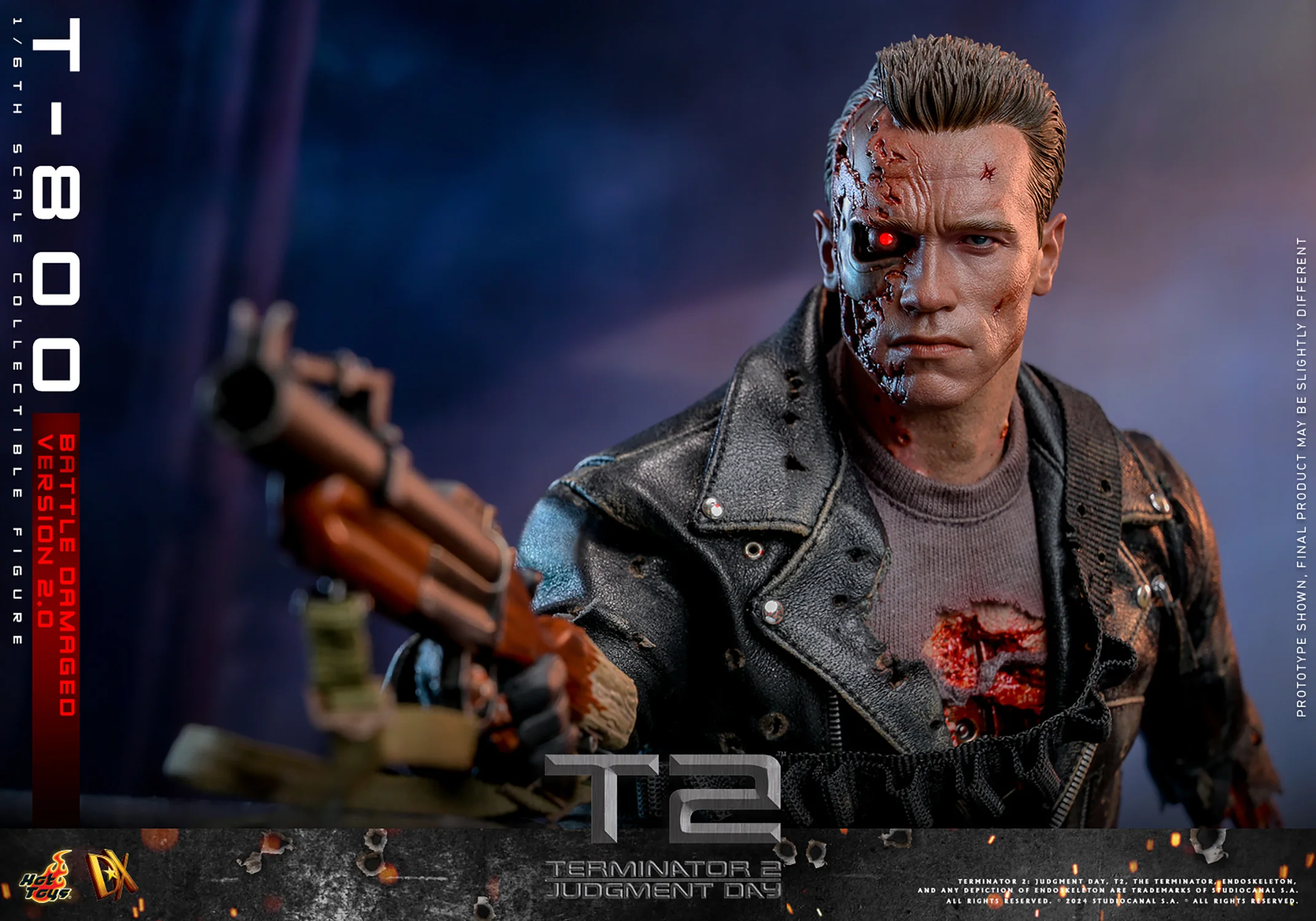 [PREORDER RERUN] T-800 (Battle Damaged Version 2.0) Sixth Scale Figure | Hot Toys - Image 17
