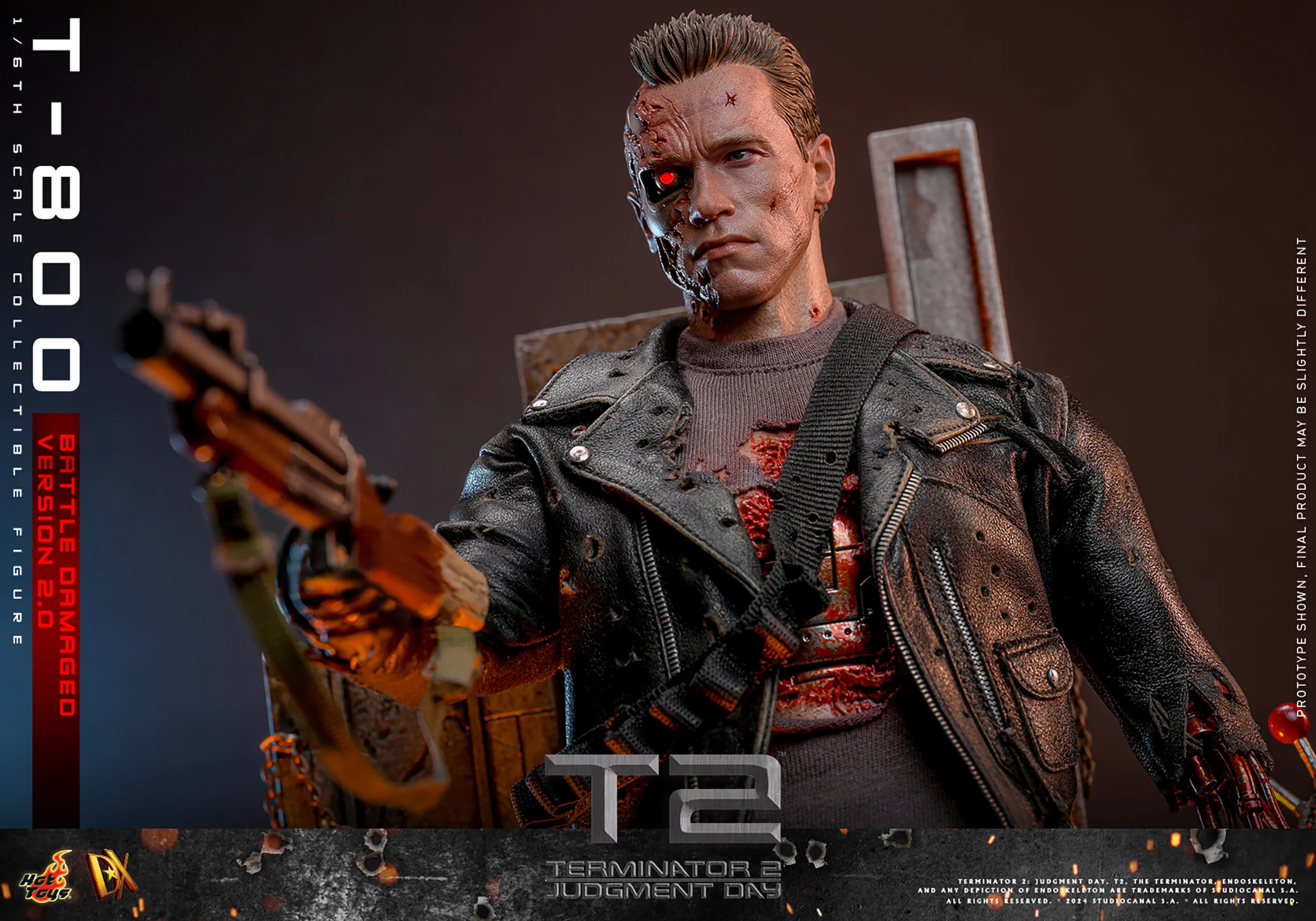 [PREORDER RERUN] T-800 (Battle Damaged Version 2.0) Sixth Scale Figure | Hot Toys - Image 18