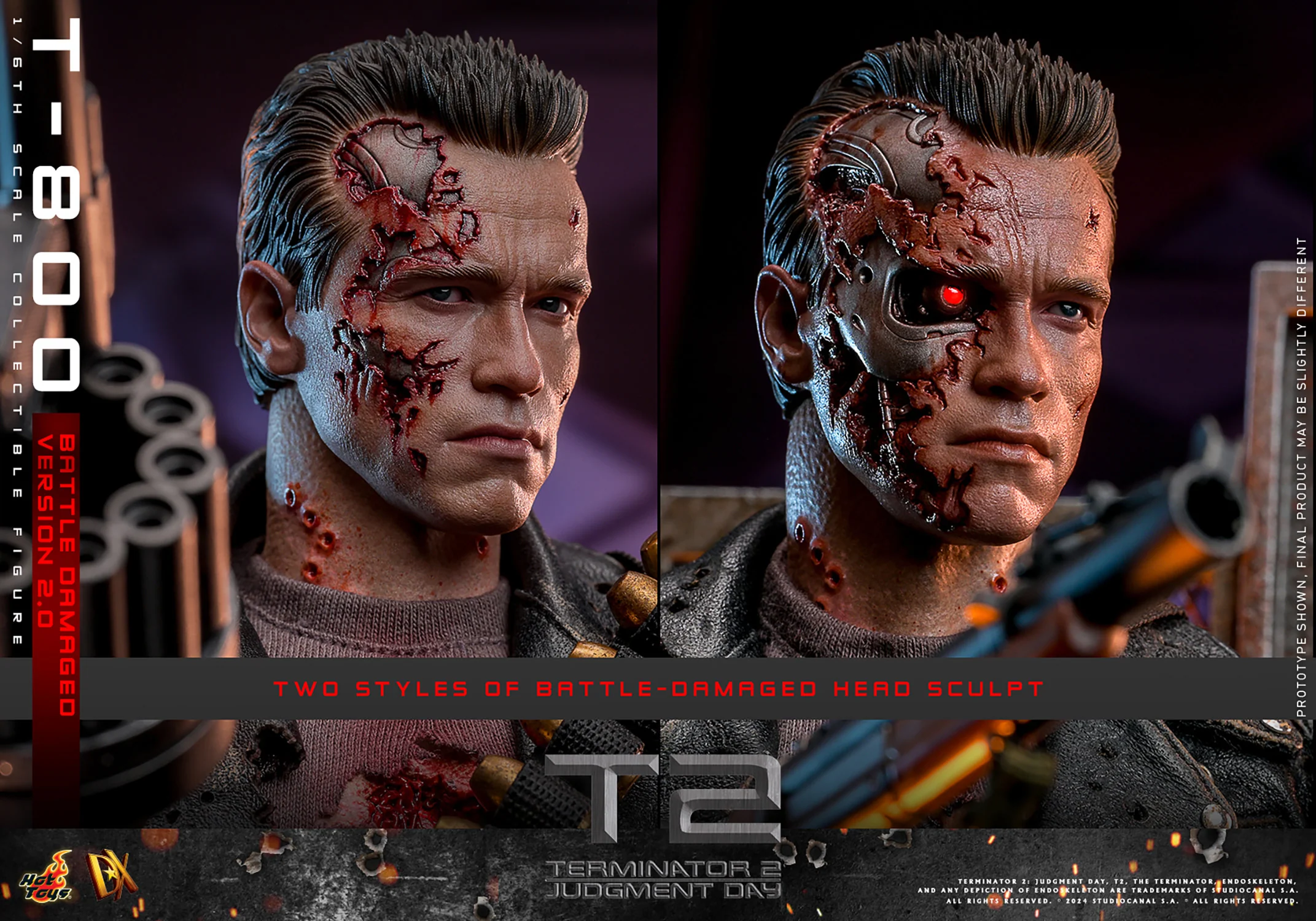 [PREORDER RERUN] T-800 (Battle Damaged Version 2.0) Sixth Scale Figure | Hot Toys - Image 19