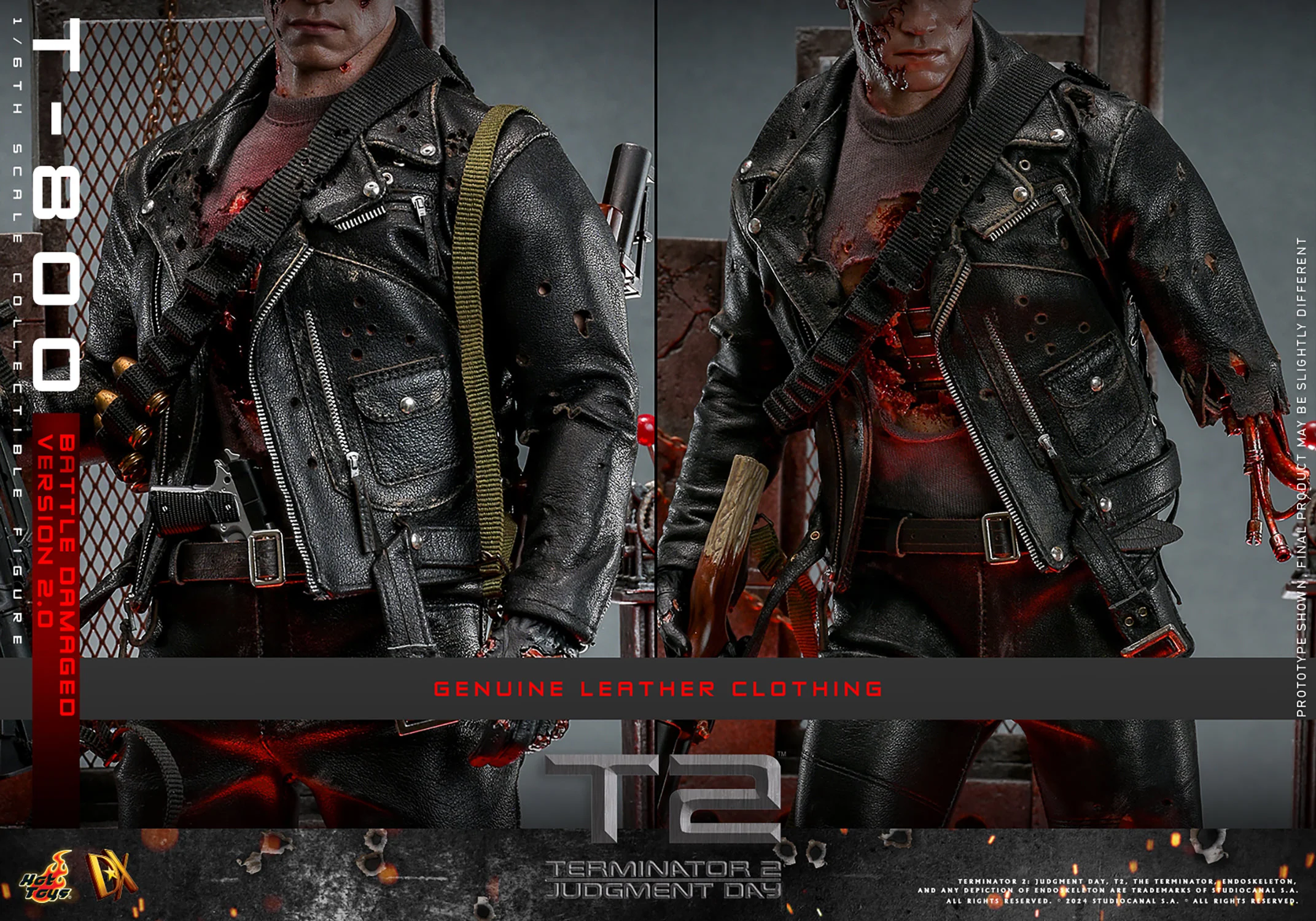 [PREORDER RERUN] T-800 (Battle Damaged Version 2.0) Sixth Scale Figure | Hot Toys - Image 21