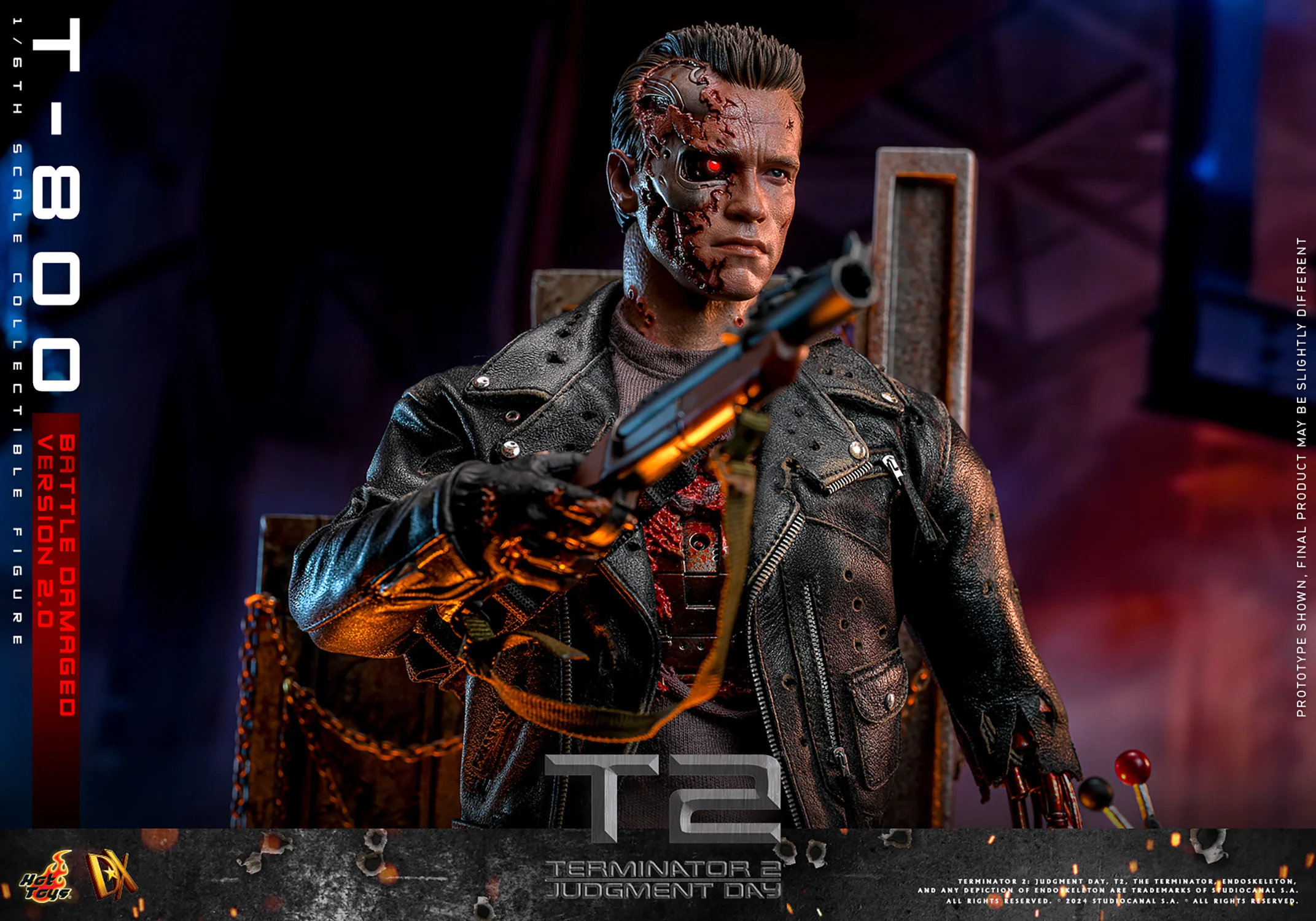 [PREORDER RERUN] T-800 (Battle Damaged Version 2.0) Sixth Scale Figure | Hot Toys - Image 4