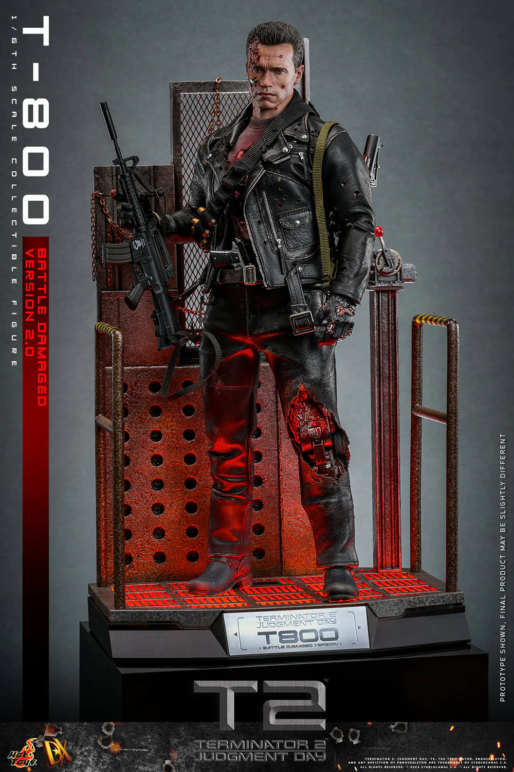 [PREORDER RERUN] T-800 (Battle Damaged Version 2.0) Sixth Scale Figure | Hot Toys - Image 6