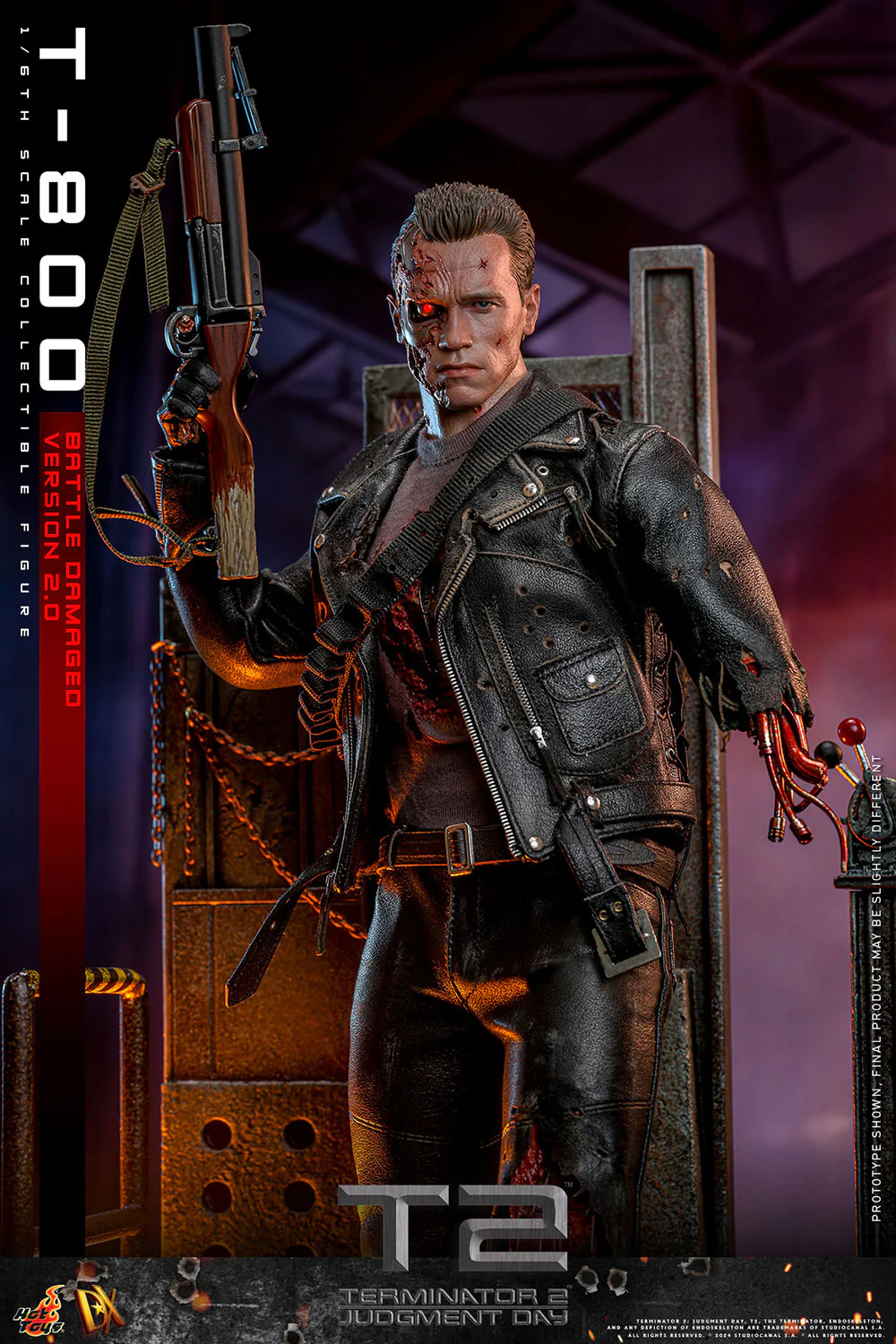 [PREORDER RERUN] T-800 (Battle Damaged Version 2.0) Sixth Scale Figure | Hot Toys - Image 8