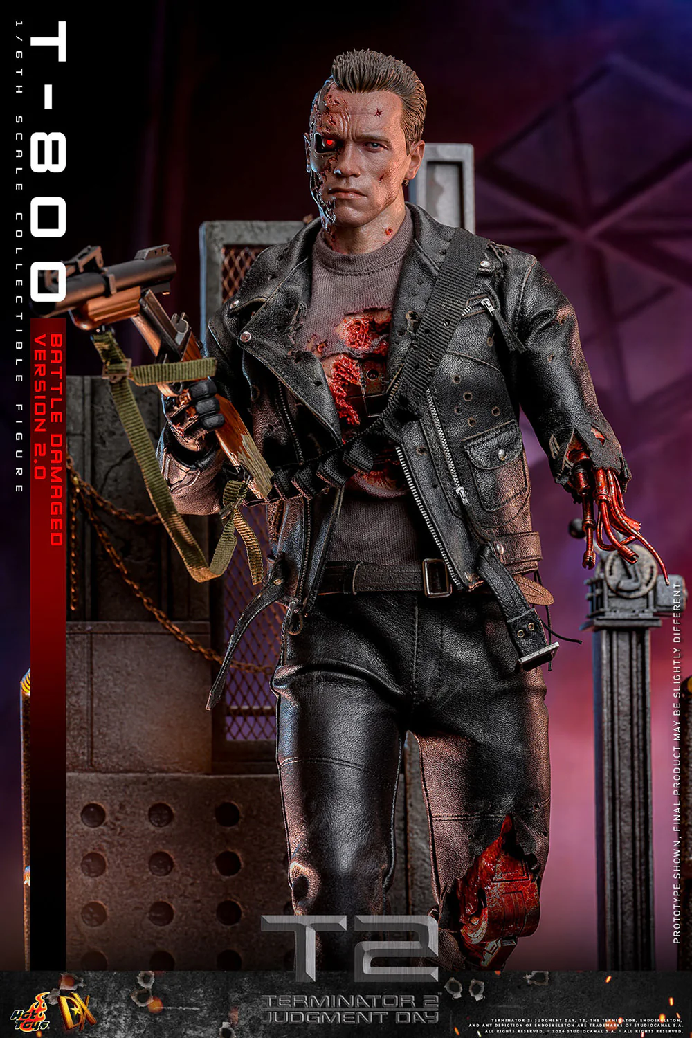 [PREORDER RERUN] T-800 (Battle Damaged Version 2.0) Sixth Scale Figure | Hot Toys - Image 9