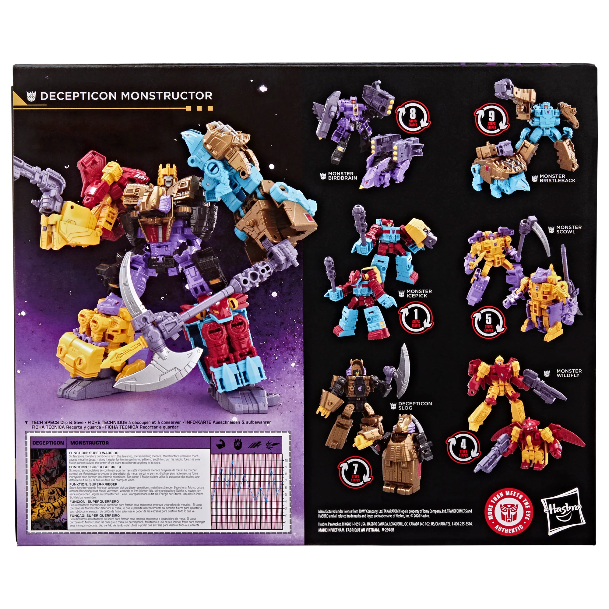 [PREORDER] Transformers Age of the Primes Decepticon Monstructor | ACTION FIGURE | HASBRO - Image 6