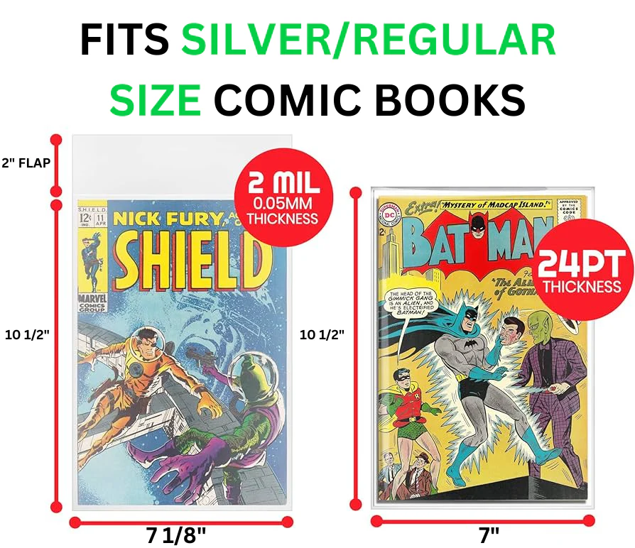 Regular / Silver Size - 24pt - 7" x 10 1/2" (Comic Boards) - Image 3