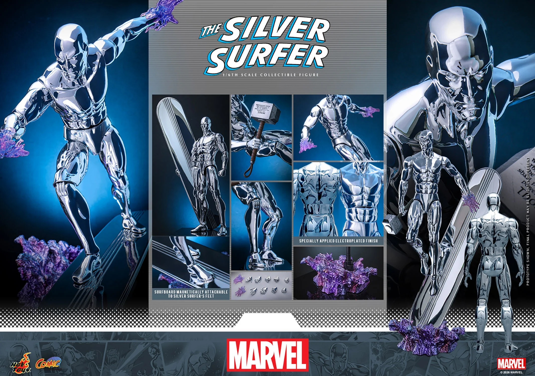 [PREORDER] Silver Surfer CMS033 | Sixth Scale Figure | Hot Toys - Image 17