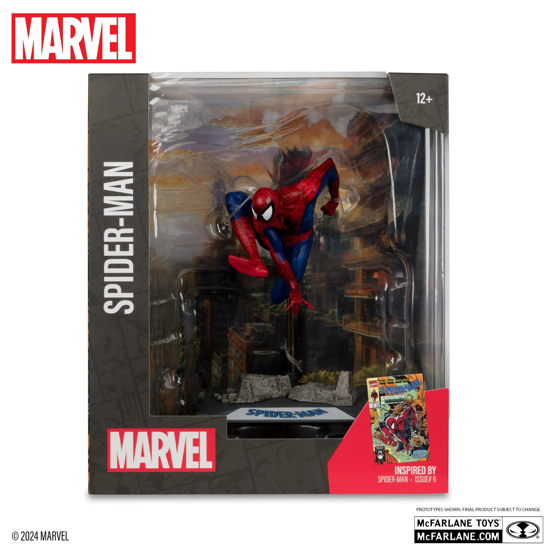 Spider-Man 1:10th Scale Collectible with Scene (Spider-Man #6) (MCFARLANE TOYS) - Image 2