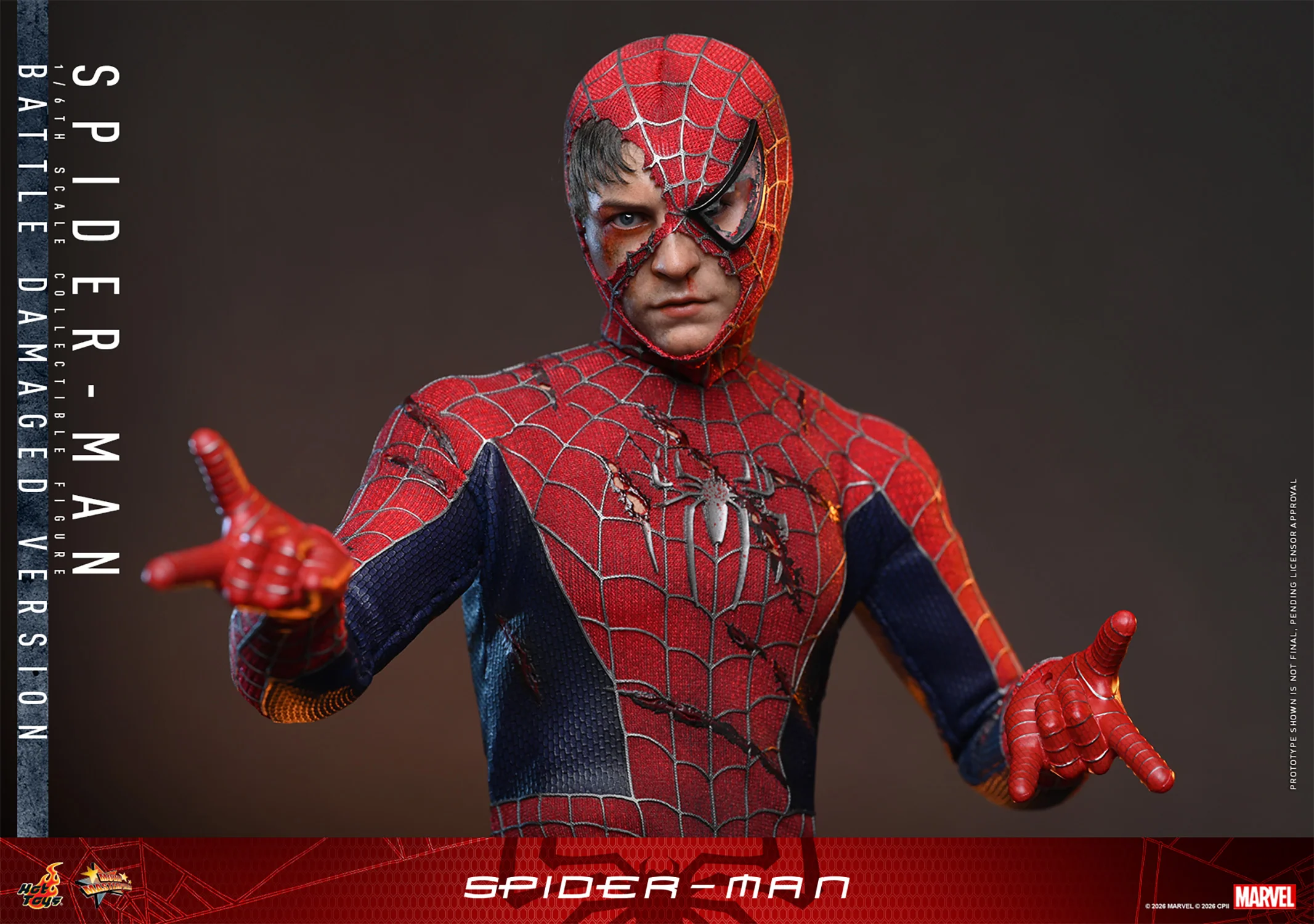 [PREORDER] Spider-Man (Battle Damaged Version) MMS859 | Sixth Scale Action Figure | Hot Toys - Image 10