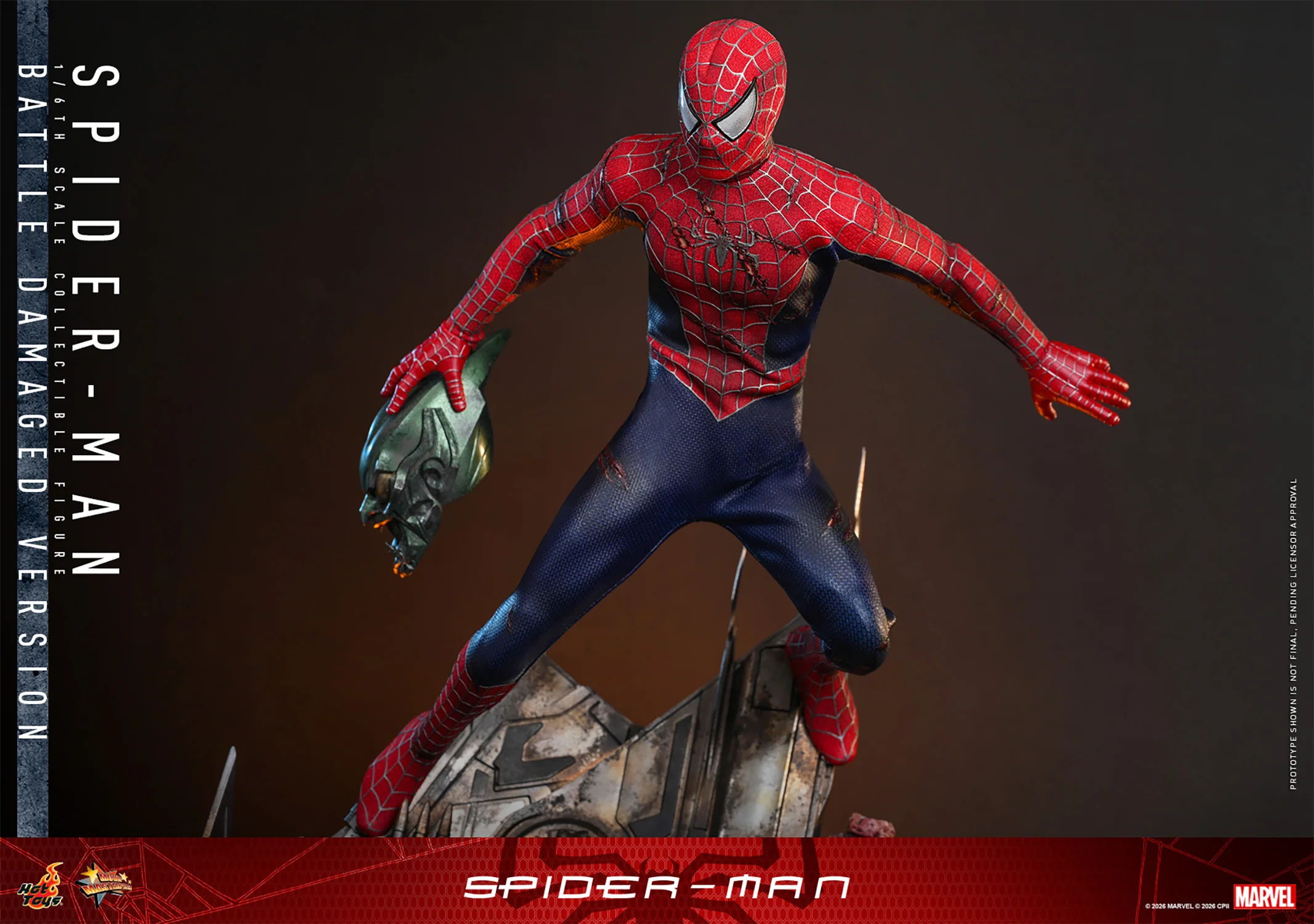 [PREORDER] Spider-Man (Battle Damaged Version) MMS859 | Sixth Scale Action Figure | Hot Toys - Image 11