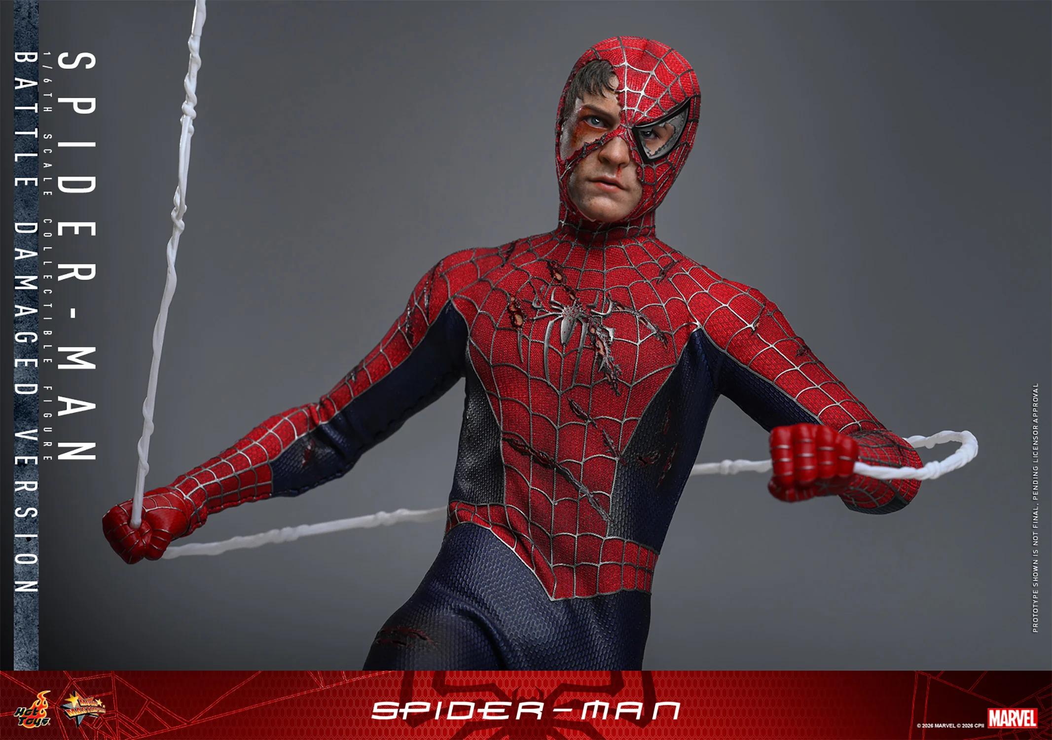 [PREORDER] Spider-Man (Battle Damaged Version) MMS859 | Sixth Scale Action Figure | Hot Toys - Image 13