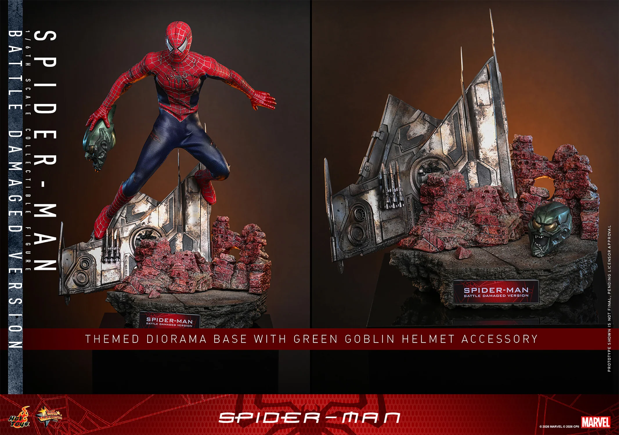 [PREORDER] Spider-Man (Battle Damaged Version) MMS859 | Sixth Scale Action Figure | Hot Toys - Image 16